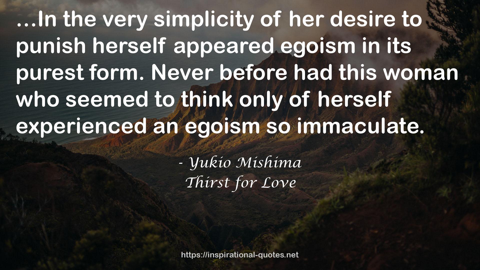 an egoism  QUOTES