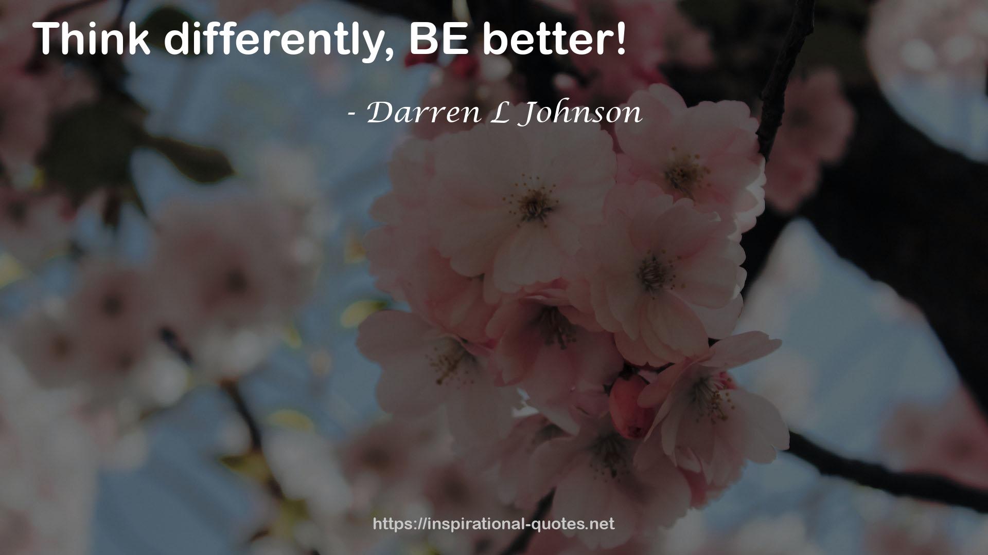 Darren L Johnson QUOTES