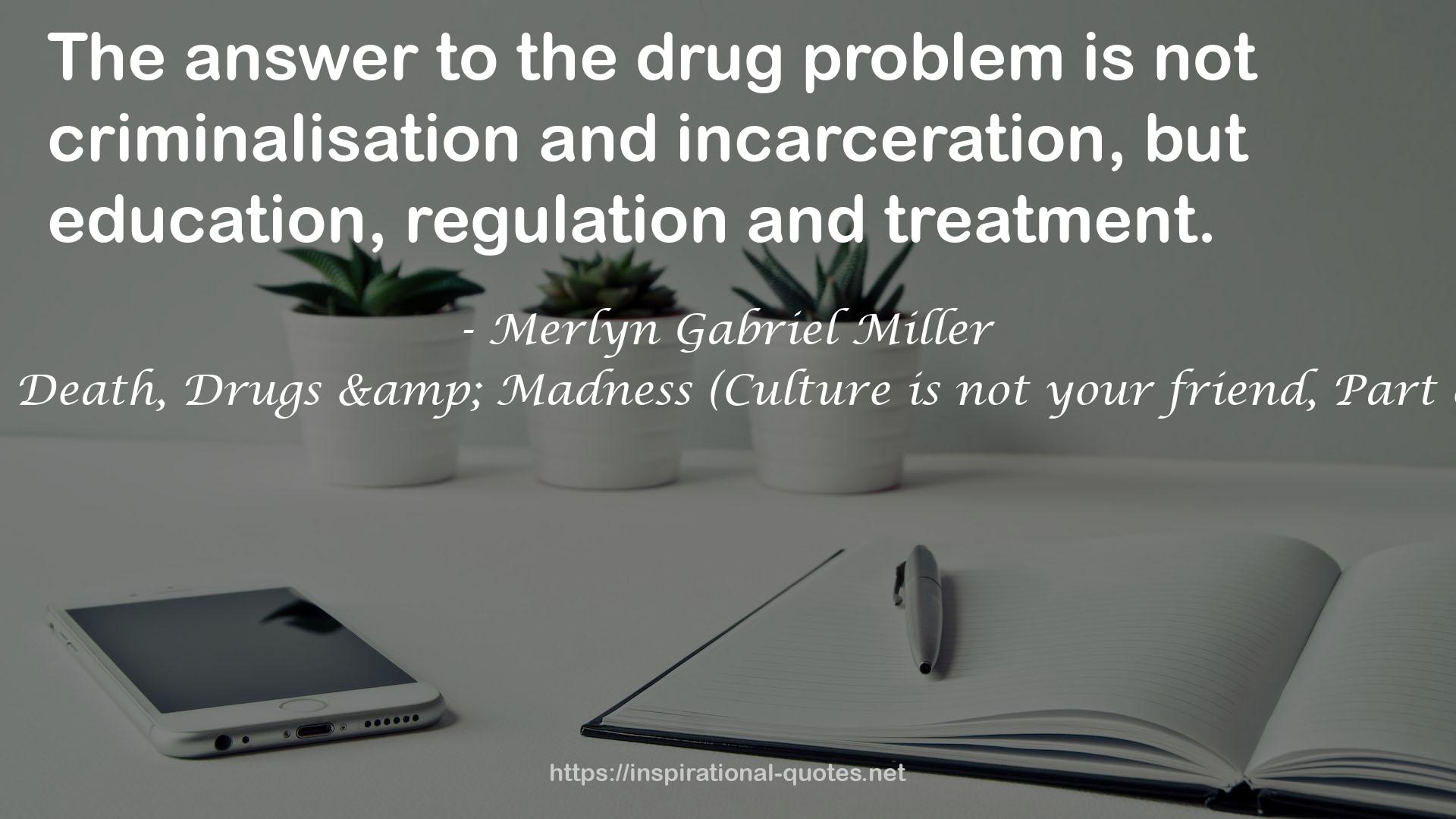 the drug problem  QUOTES