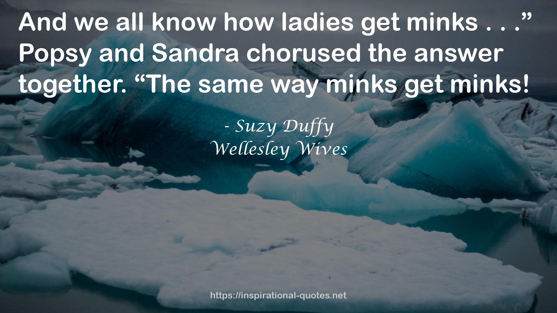 Wellesley Wives QUOTES