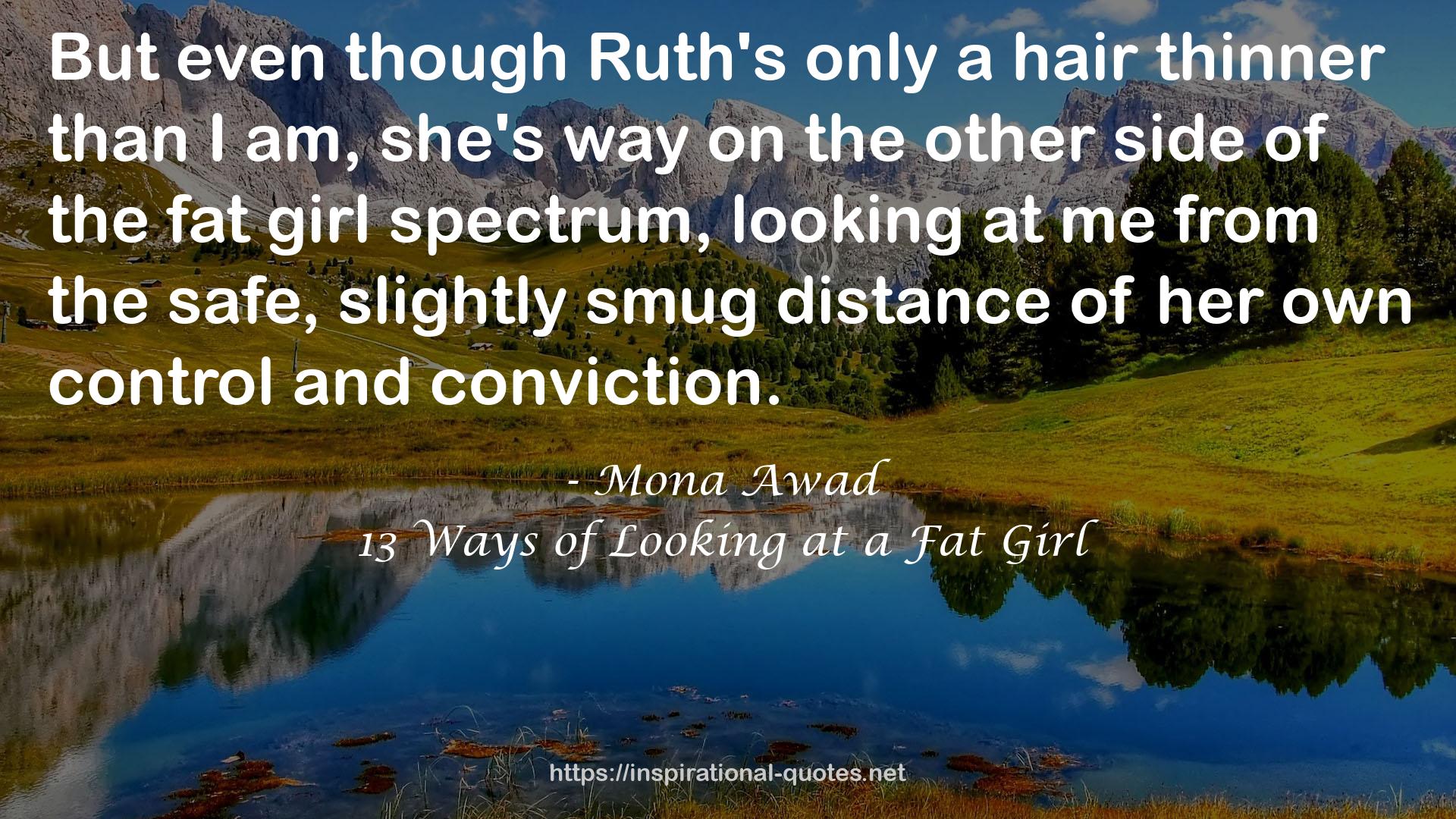 13 Ways of Looking at a Fat Girl QUOTES