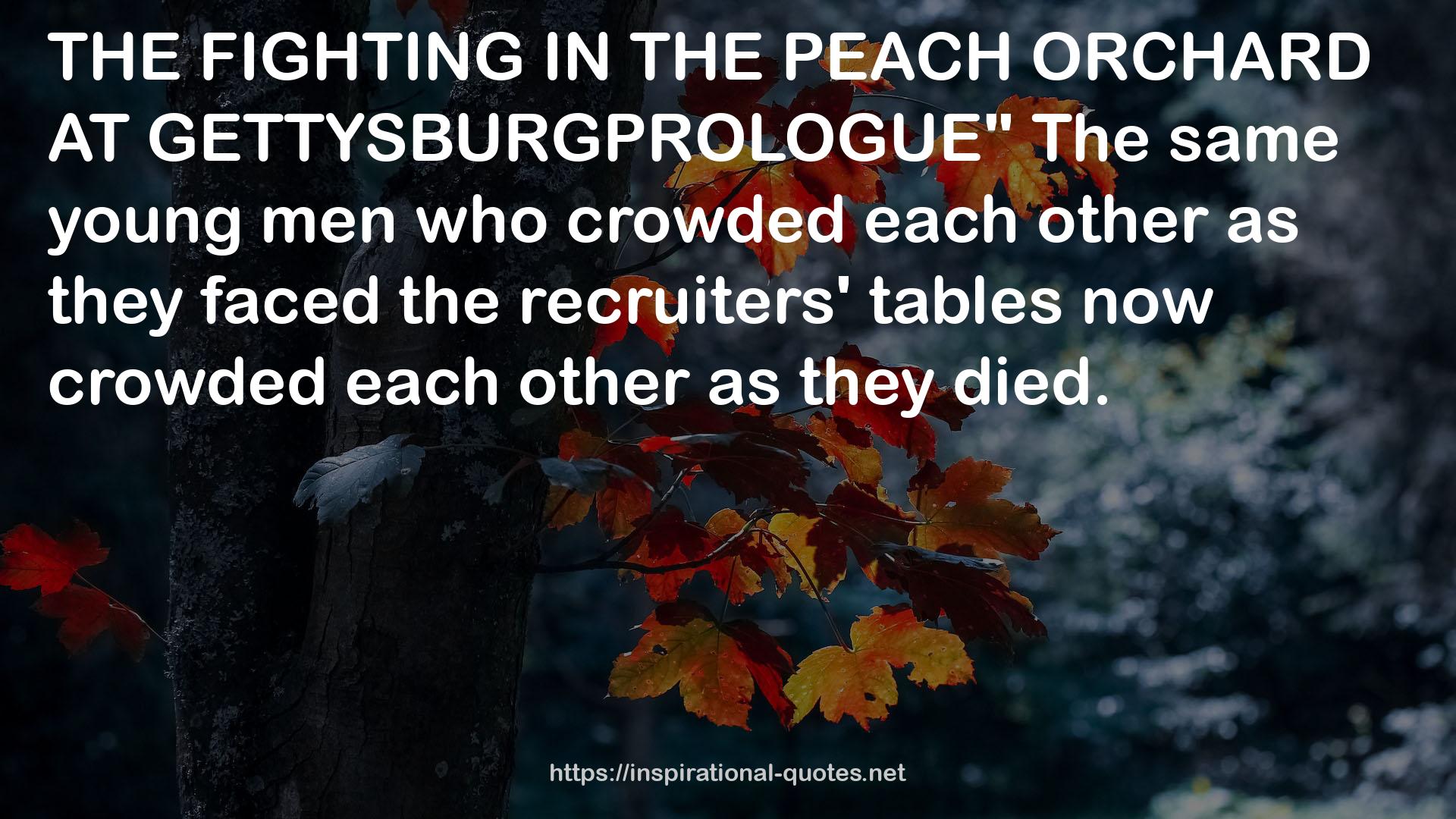 the recruiters' tables  QUOTES