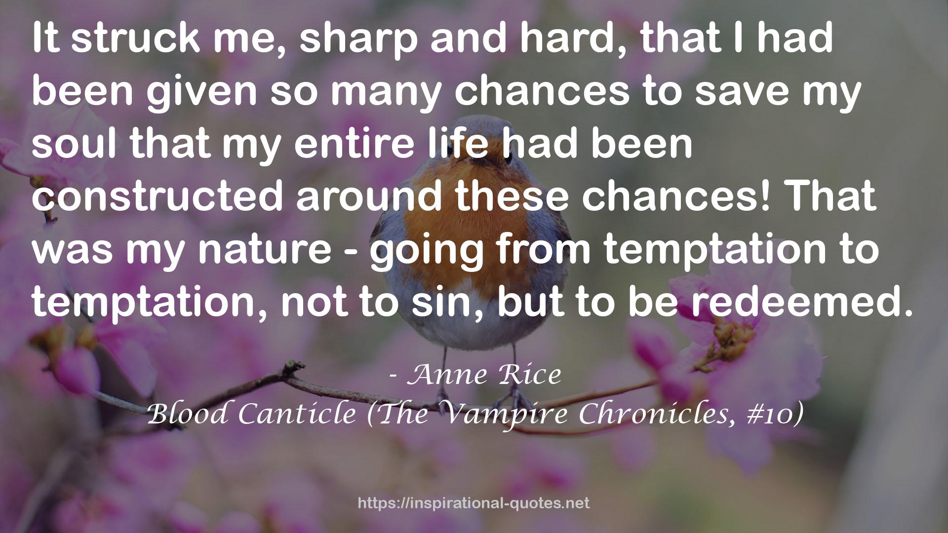 Blood Canticle (The Vampire Chronicles, #10) QUOTES