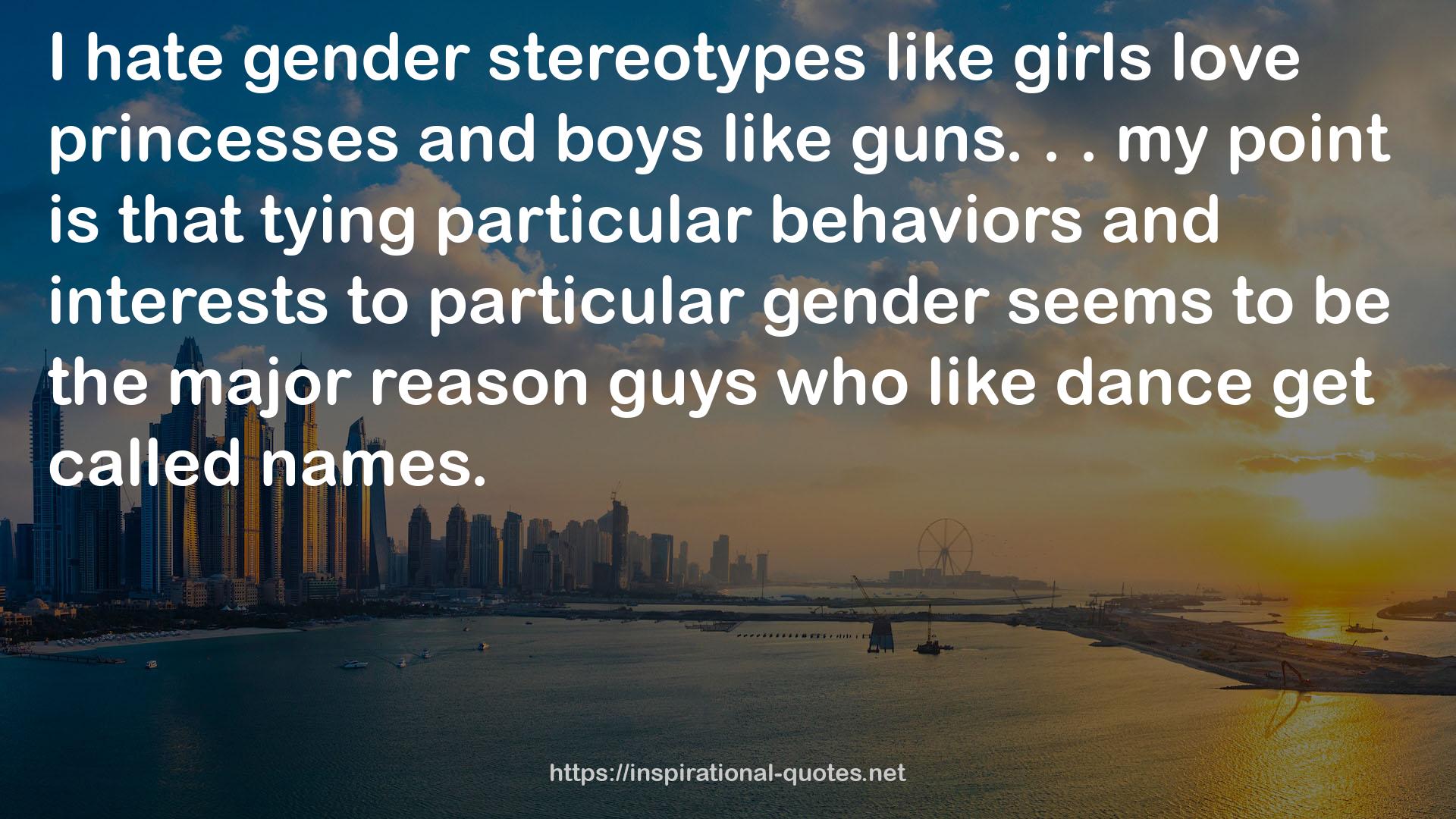 gender stereotypes  QUOTES