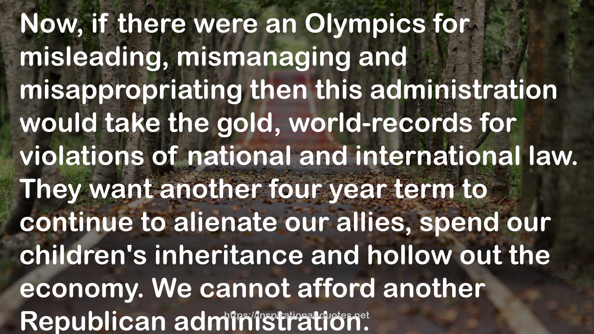 an Olympics  QUOTES