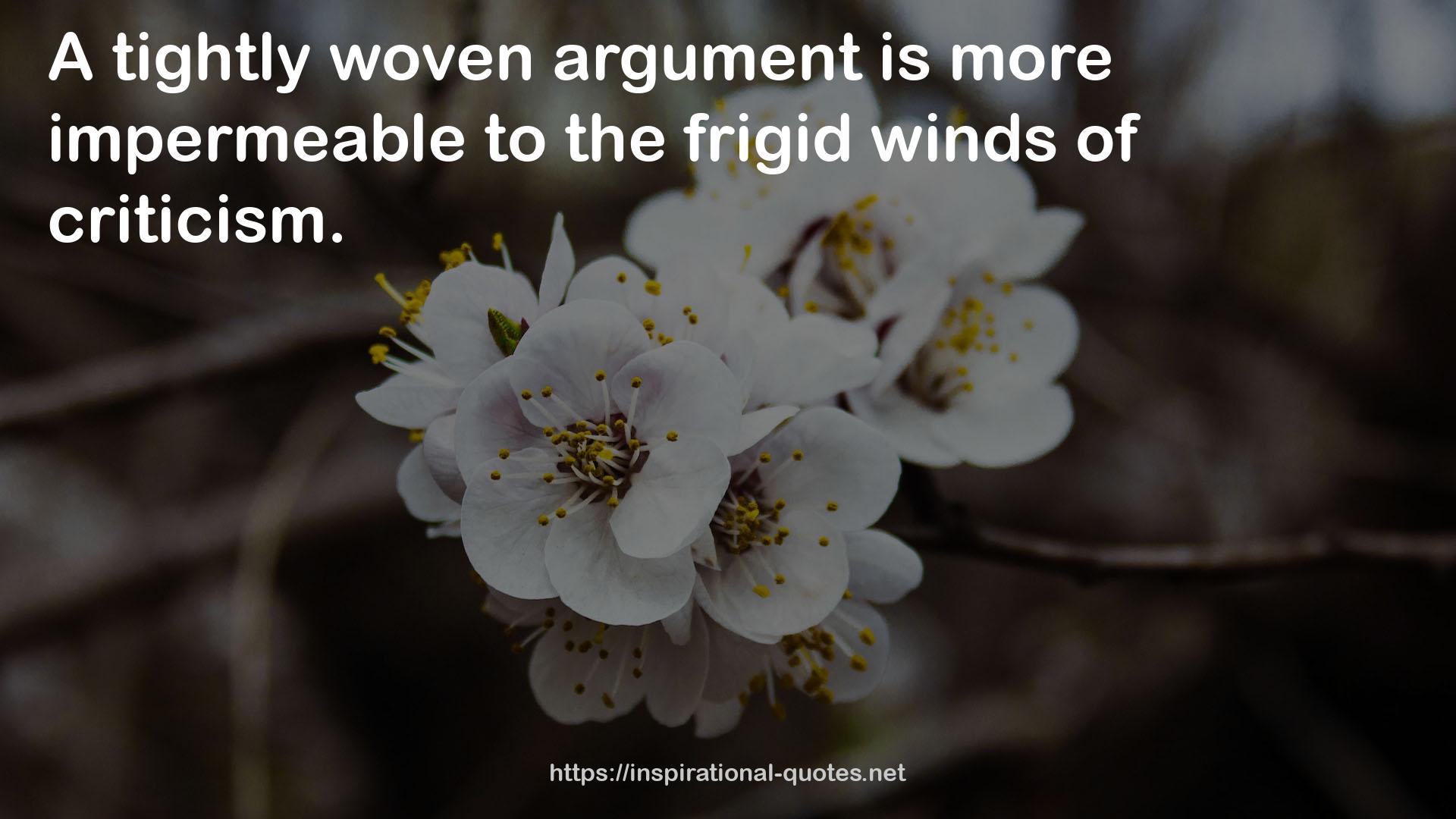 the frigid winds  QUOTES