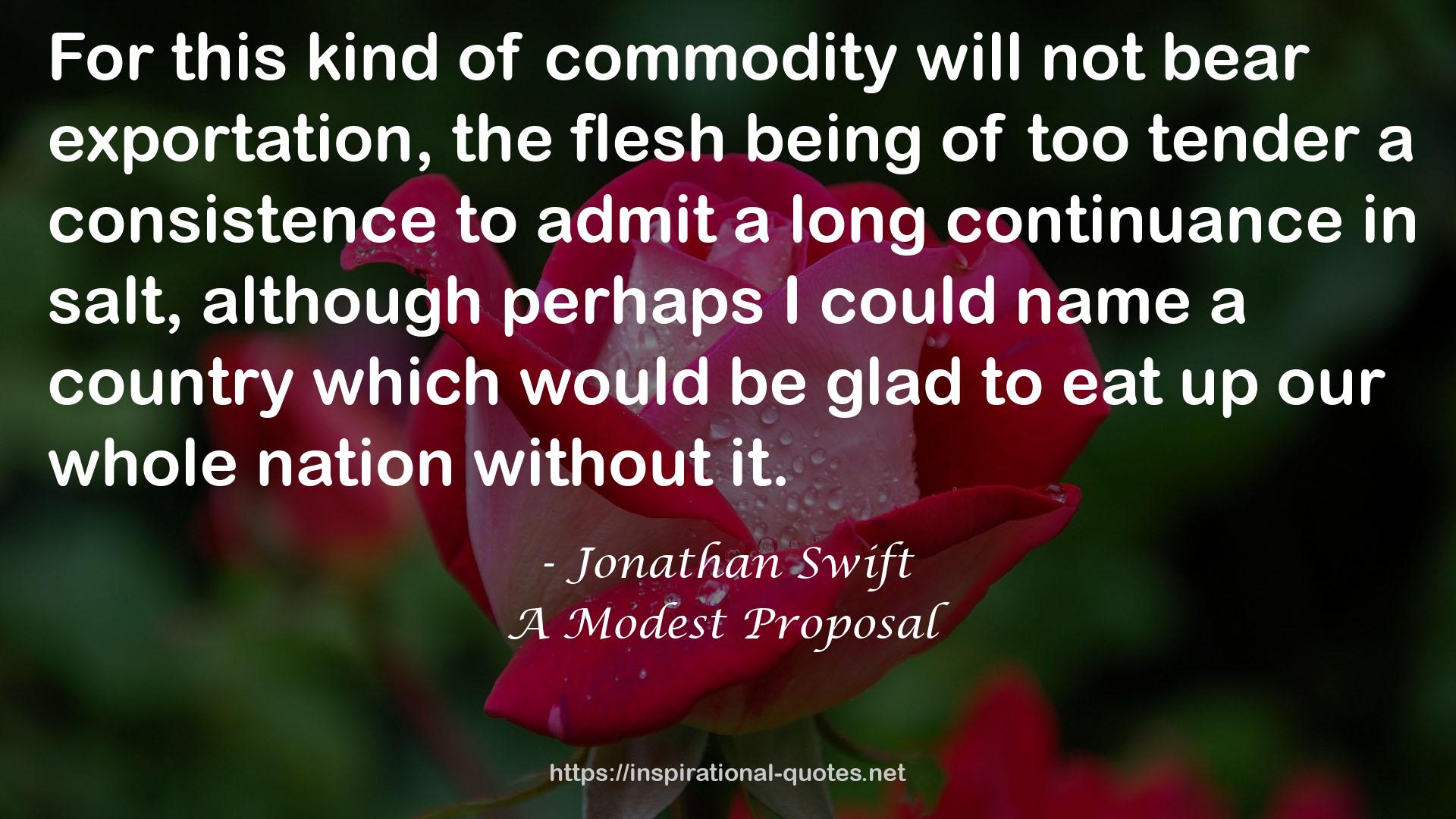 A Modest Proposal QUOTES