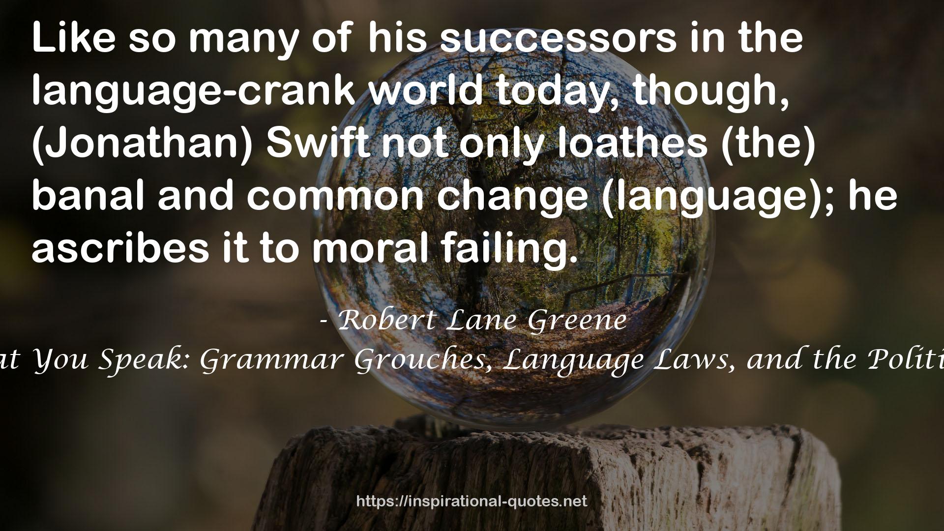 the language-crank world  QUOTES