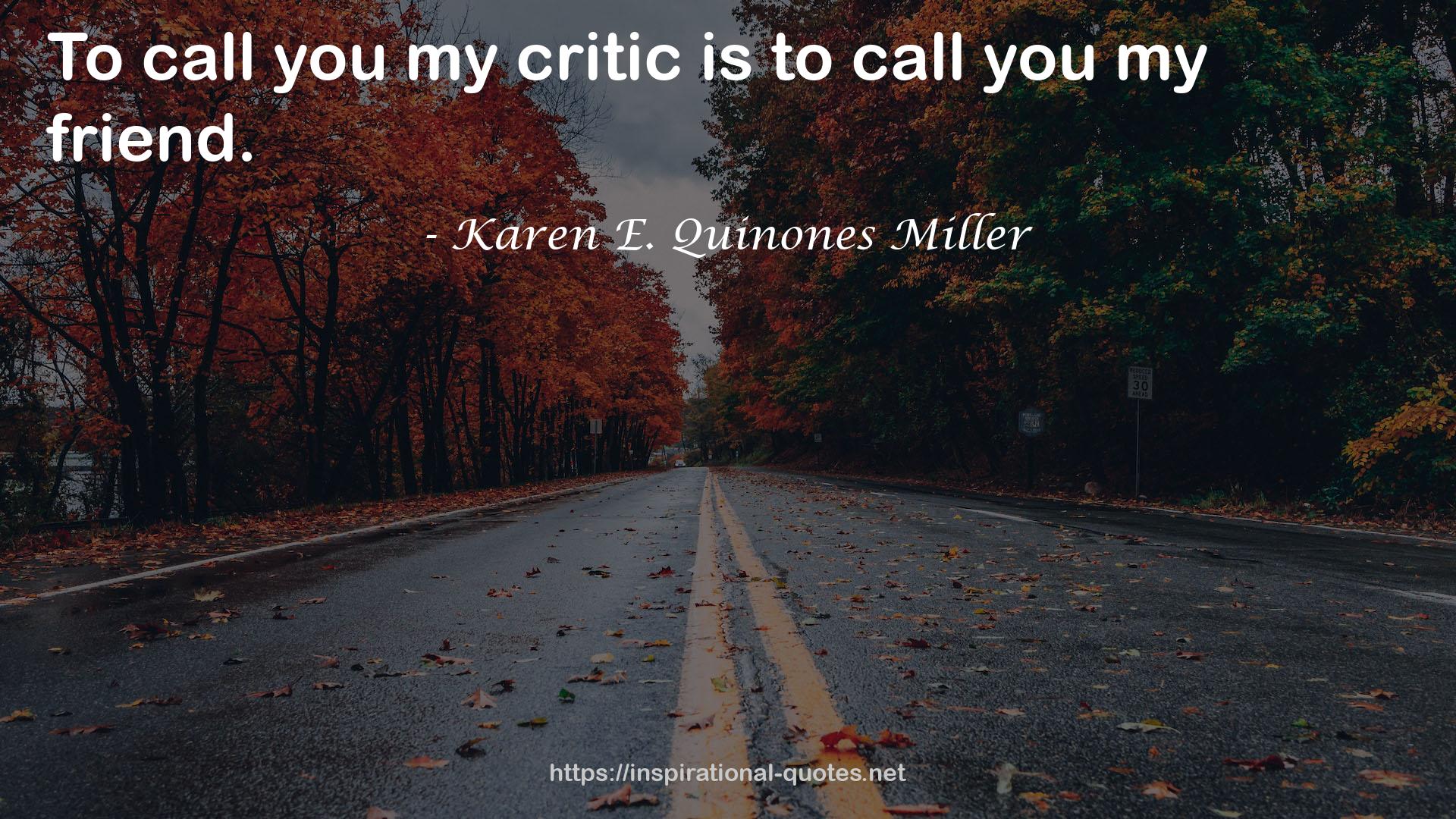 my critic  QUOTES