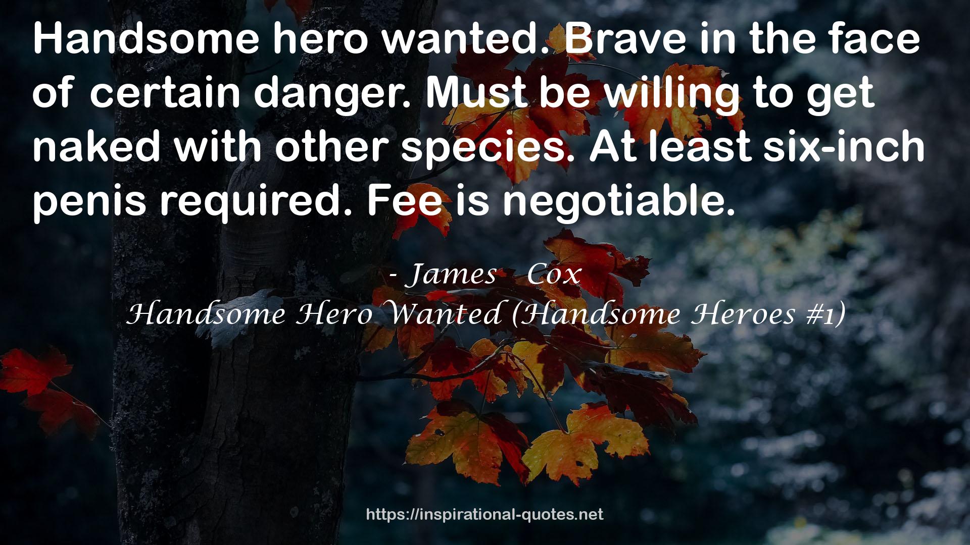 Handsome Hero Wanted (Handsome Heroes #1) QUOTES