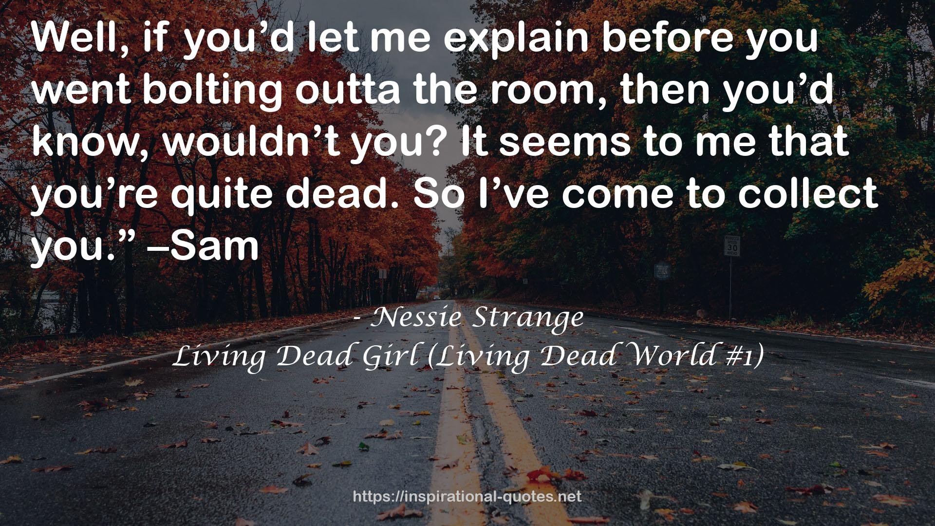 Living Dead Girl (Living Dead World #1) QUOTES