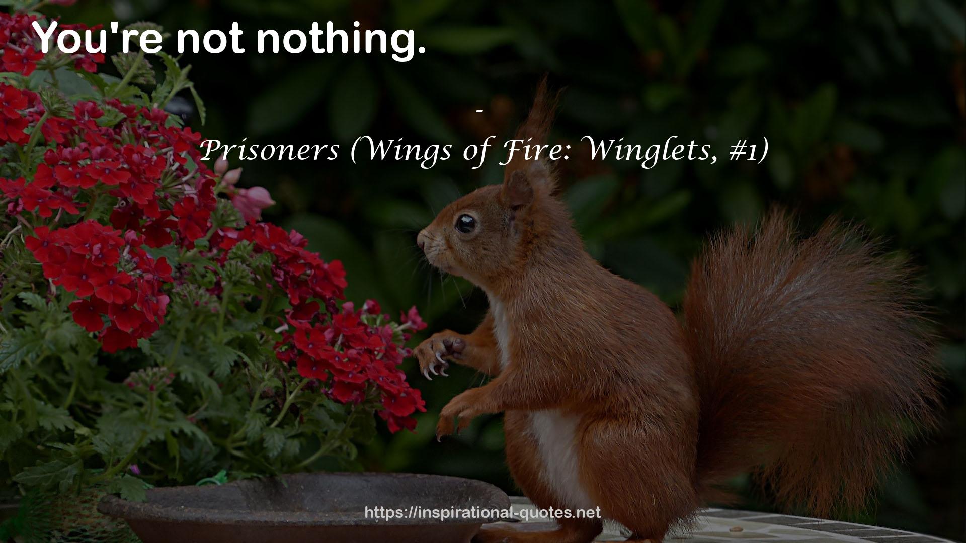 Prisoners (Wings of Fire: Winglets, #1) QUOTES