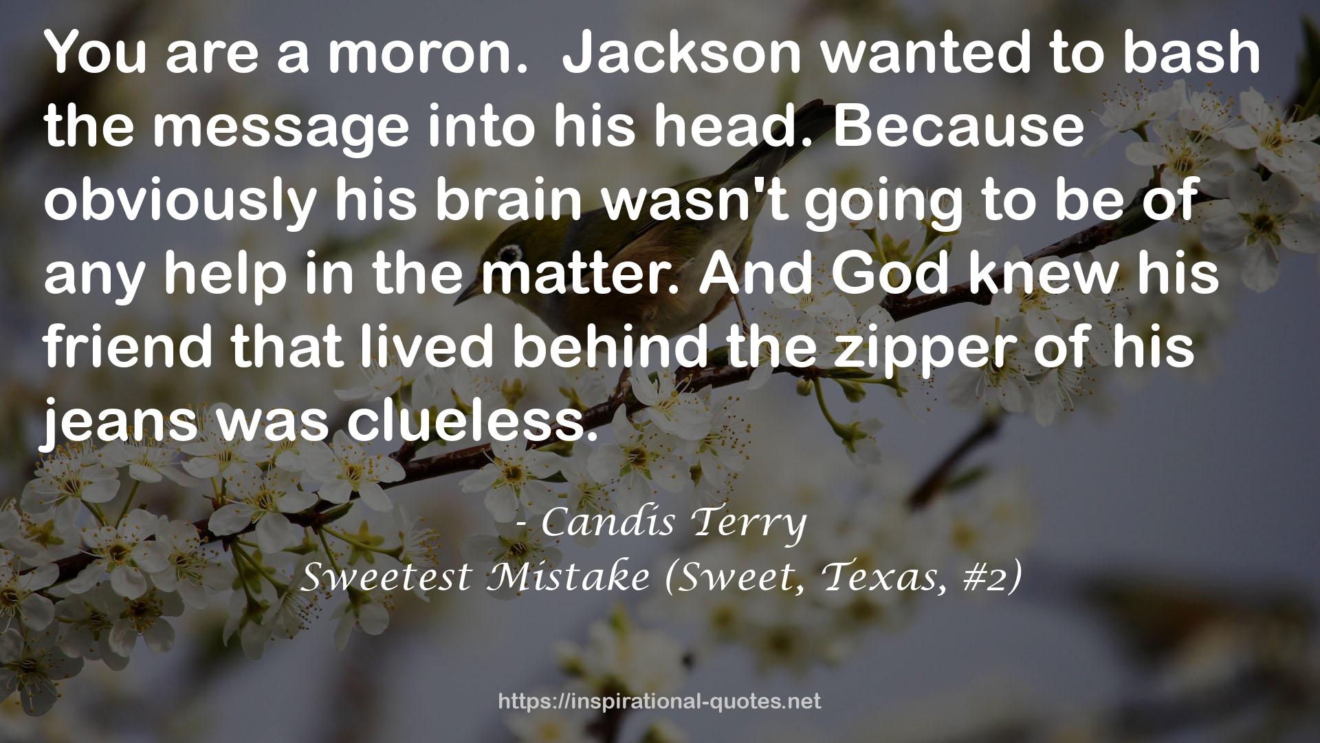 Sweetest Mistake (Sweet, Texas, #2) QUOTES