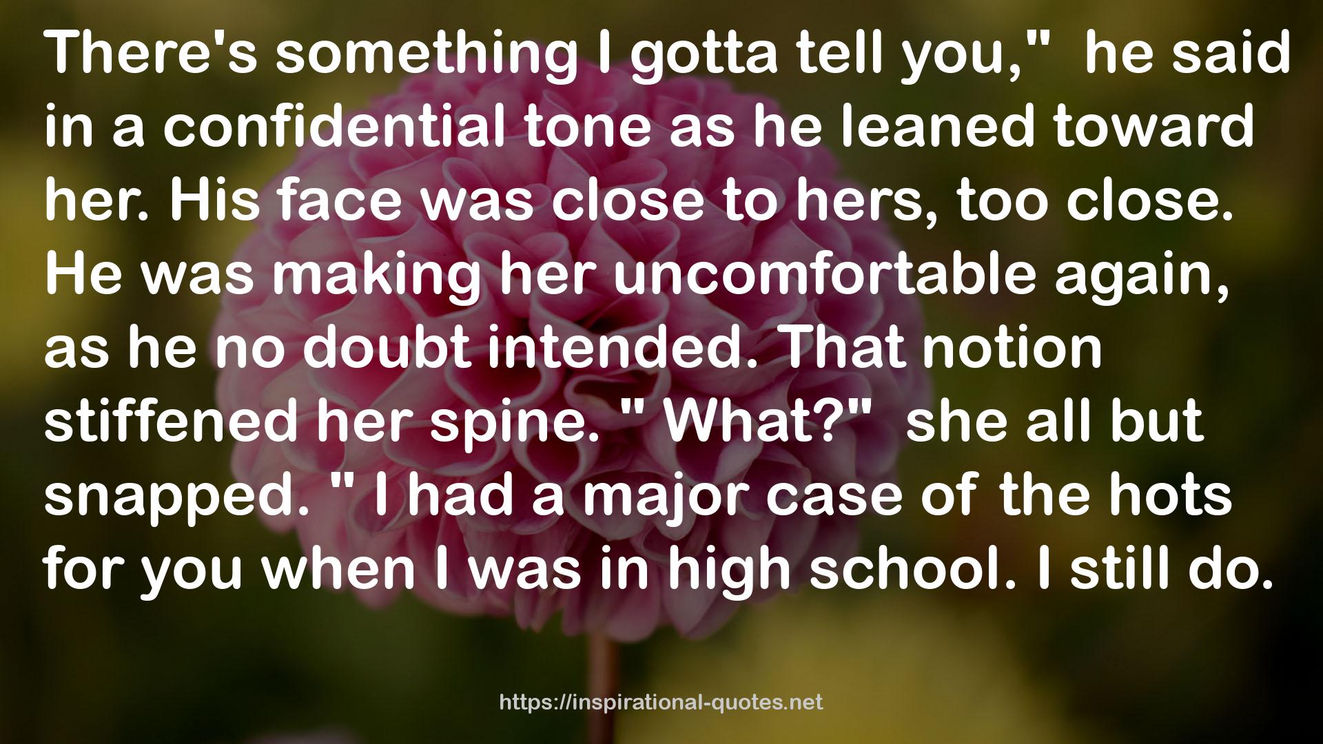 a confidential tone  QUOTES