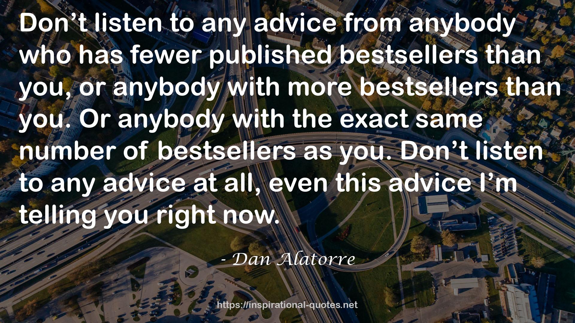 fewer published bestsellers  QUOTES