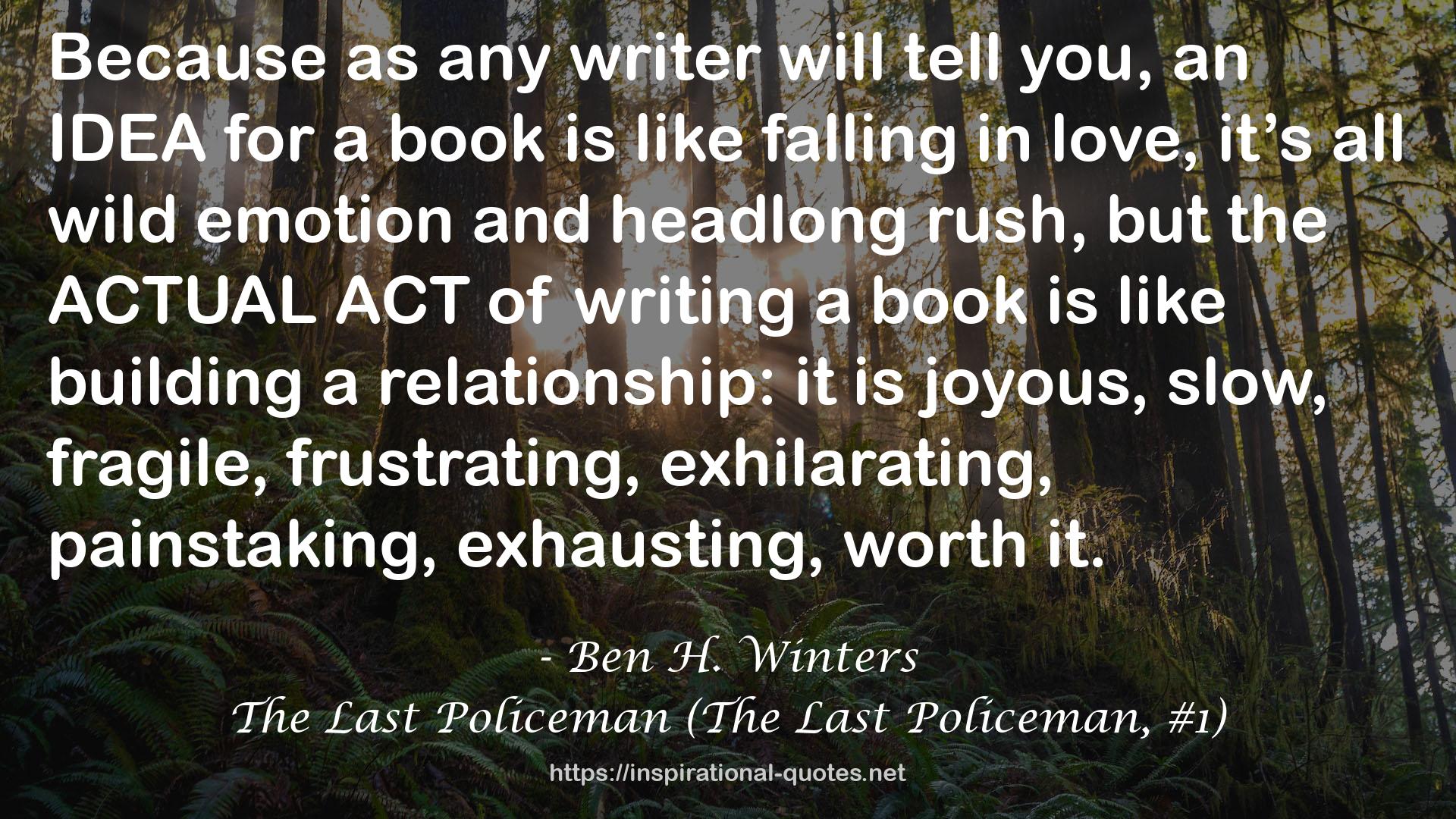 The Last Policeman (The Last Policeman, #1) QUOTES