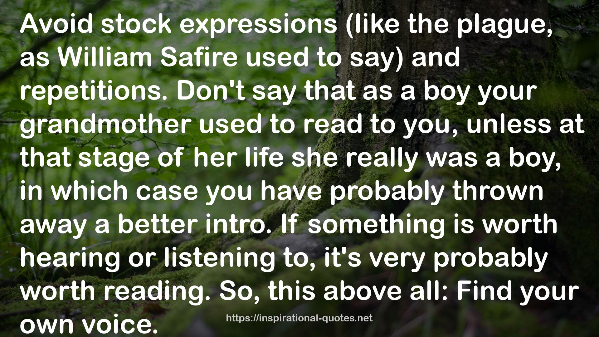 Safire  QUOTES