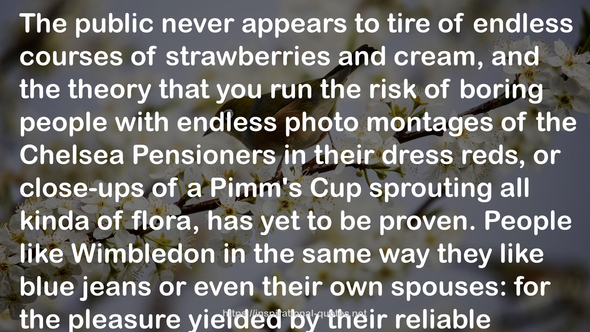 the Chelsea Pensioners  QUOTES