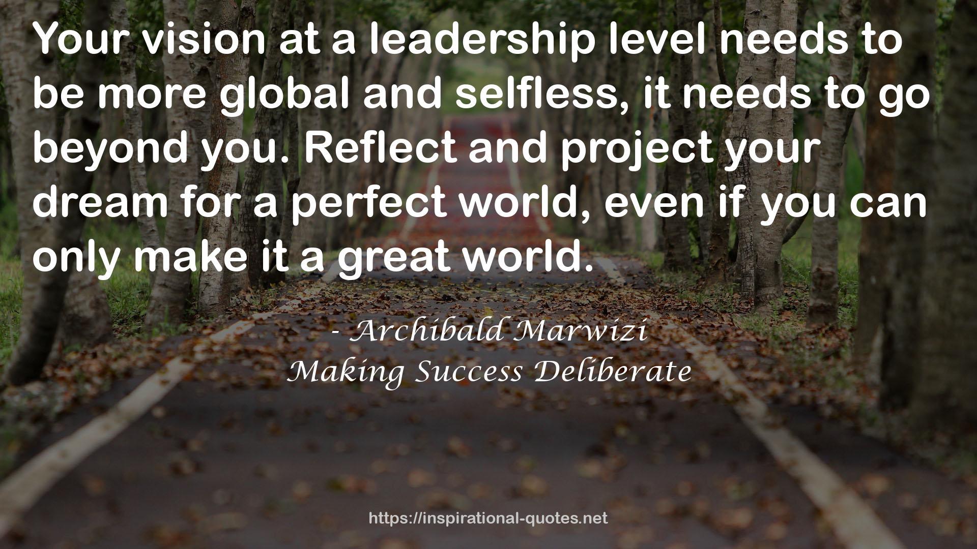 a leadership level  QUOTES