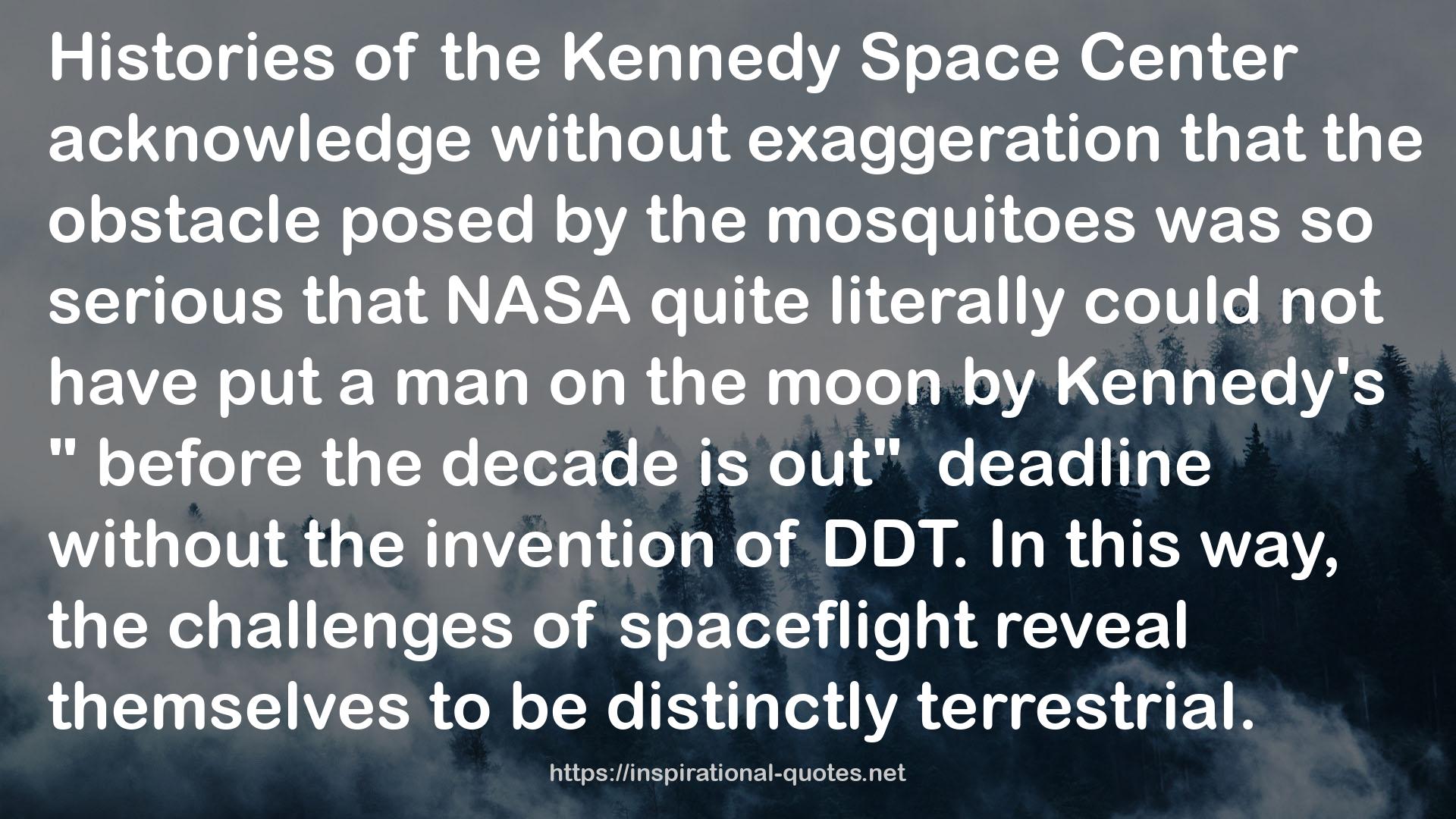 the Kennedy Space Center  QUOTES