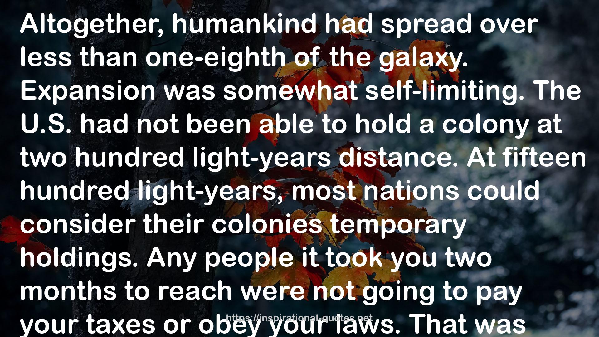 two hundred light-years  QUOTES