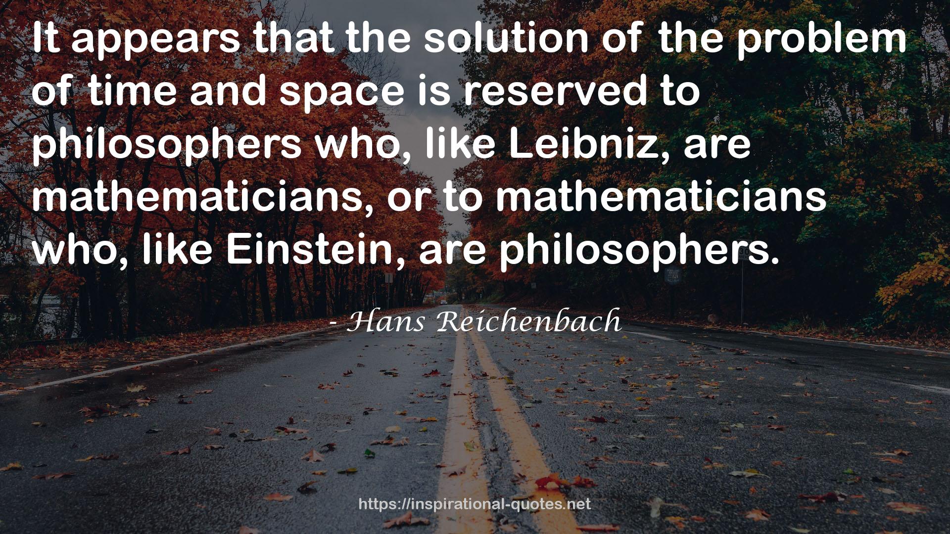 Hans Reichenbach QUOTES