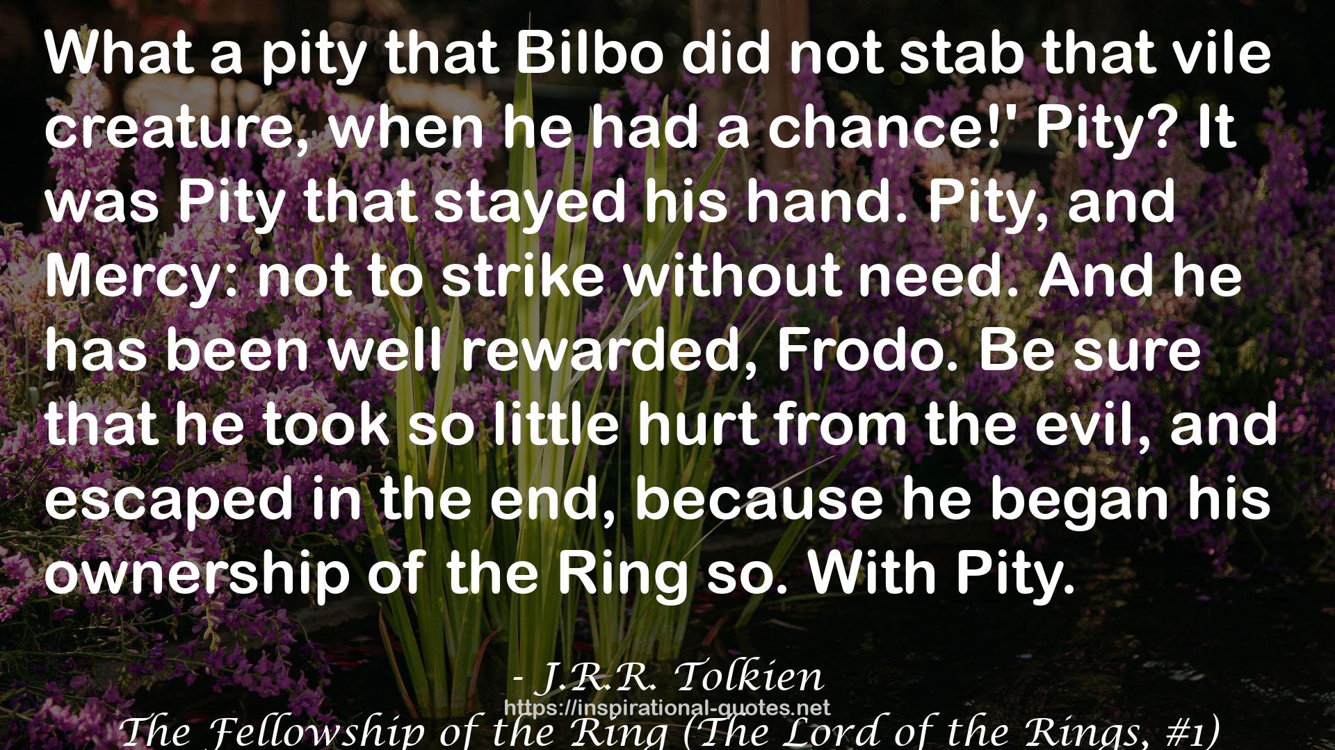 The Fellowship of the Ring (The Lord of the Rings, #1) QUOTES