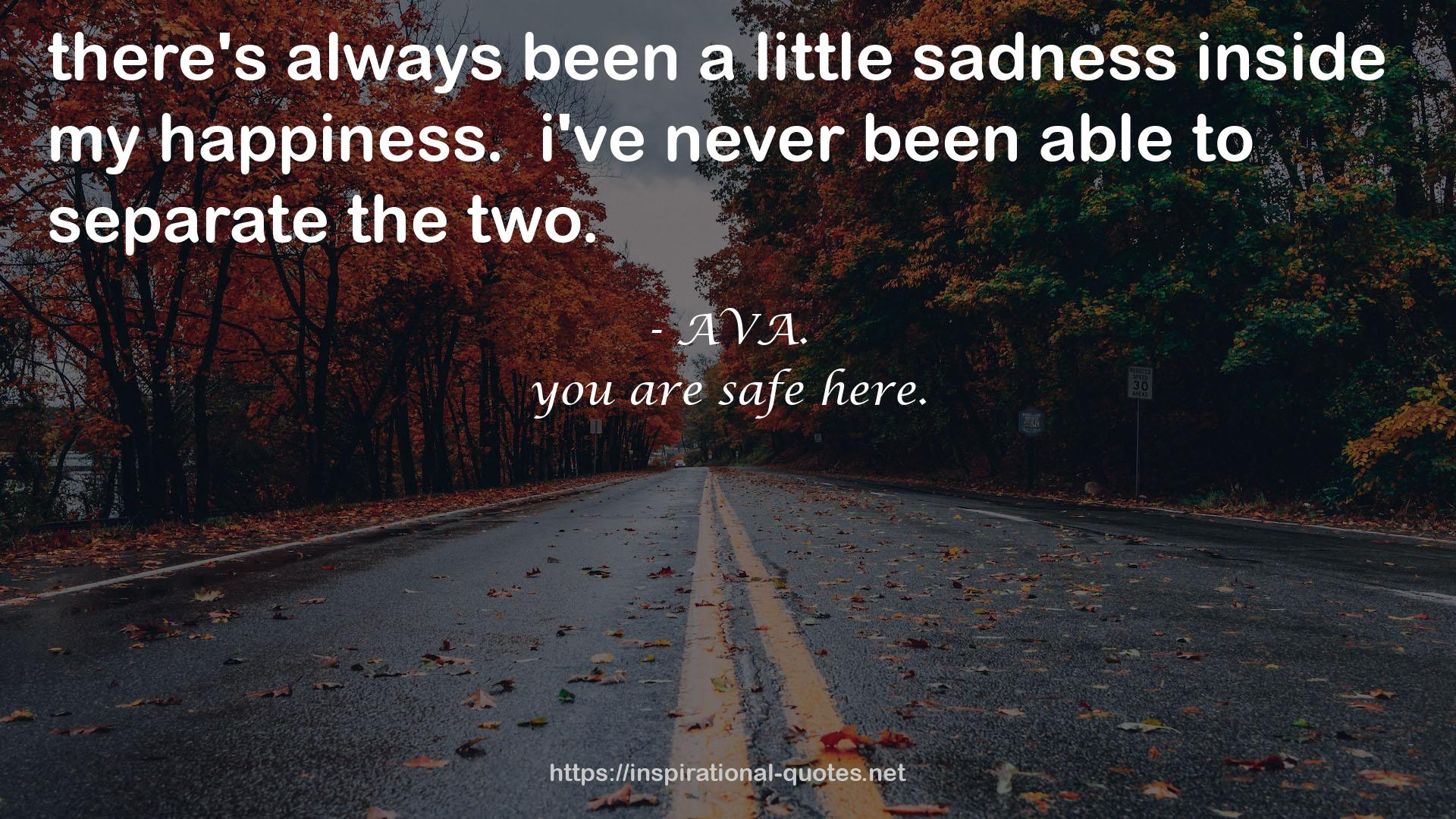 a little sadness  QUOTES