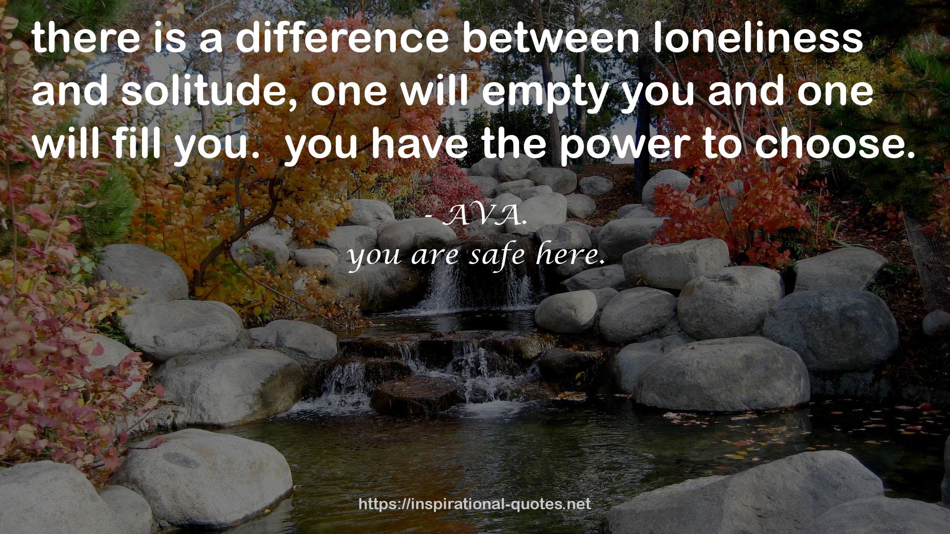 a difference betweenloneliness  QUOTES