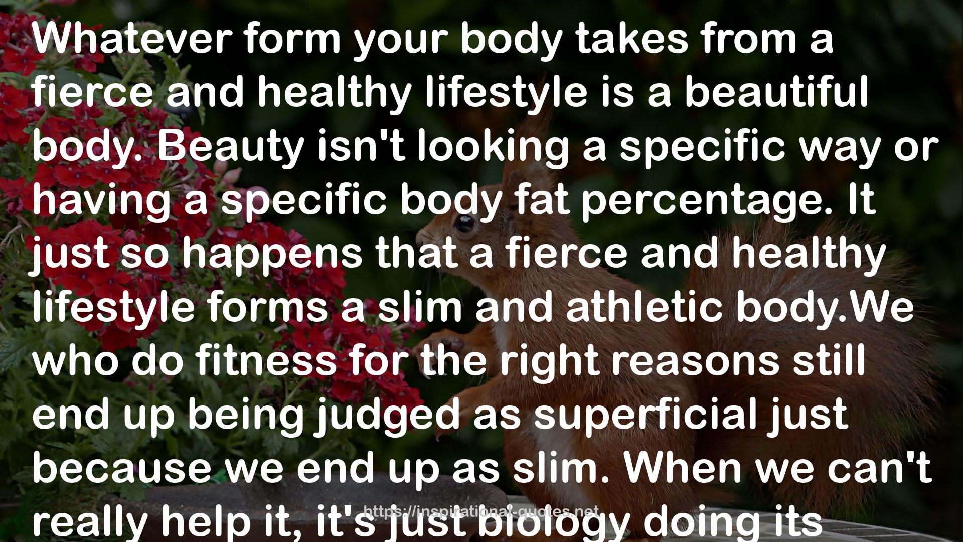 a fierce and healthy lifestyle  QUOTES