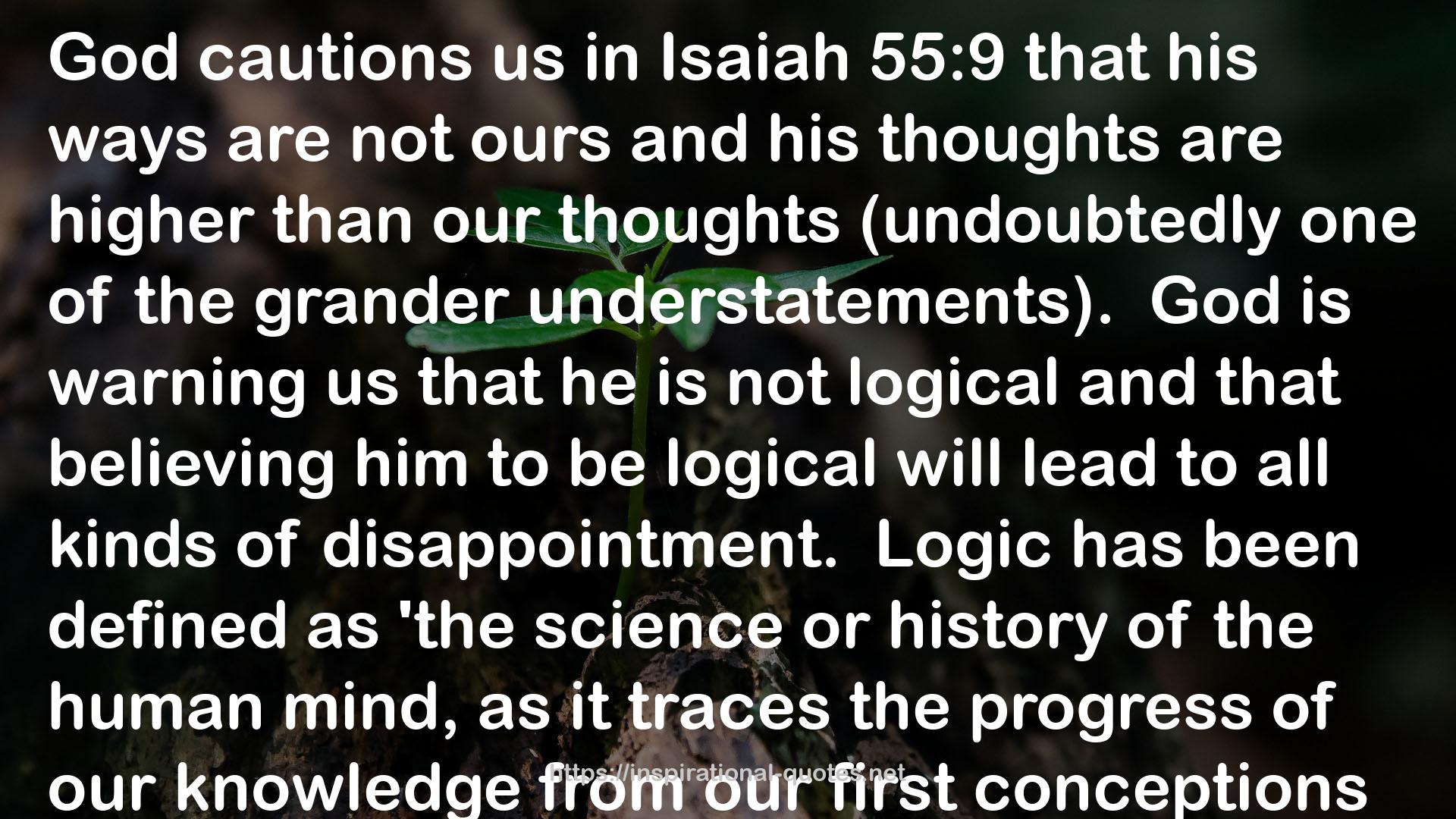 Isaiah 55:9  QUOTES