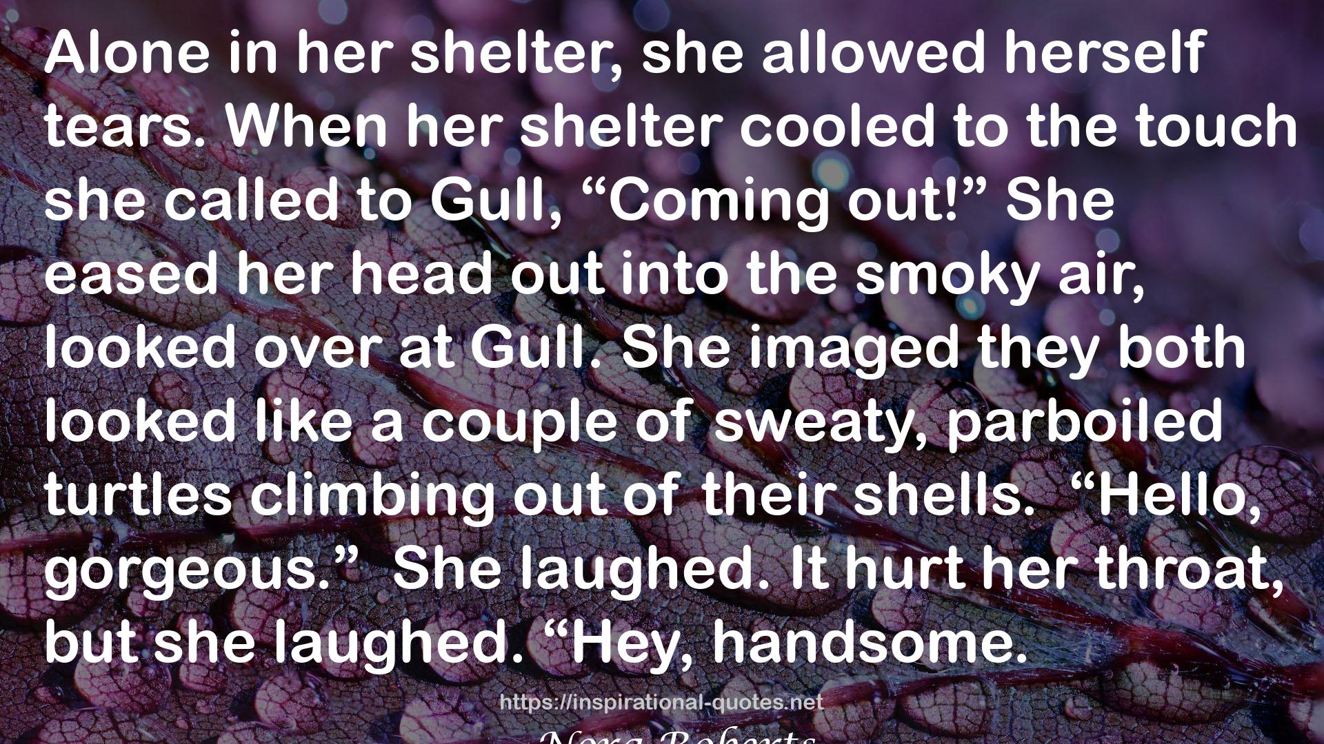 her shelter  QUOTES