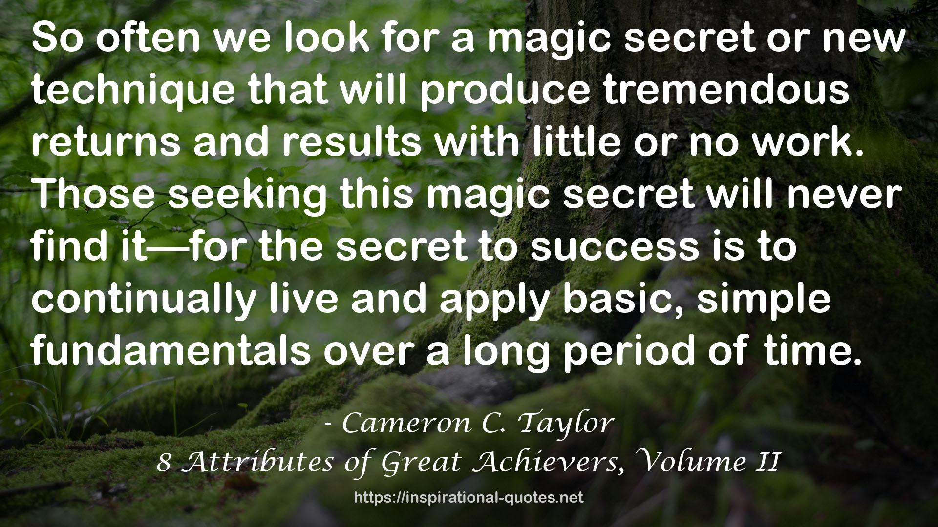 a magic secret or new technique  QUOTES