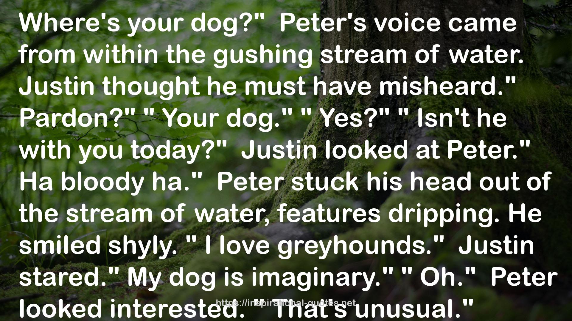 Peter's voice  QUOTES