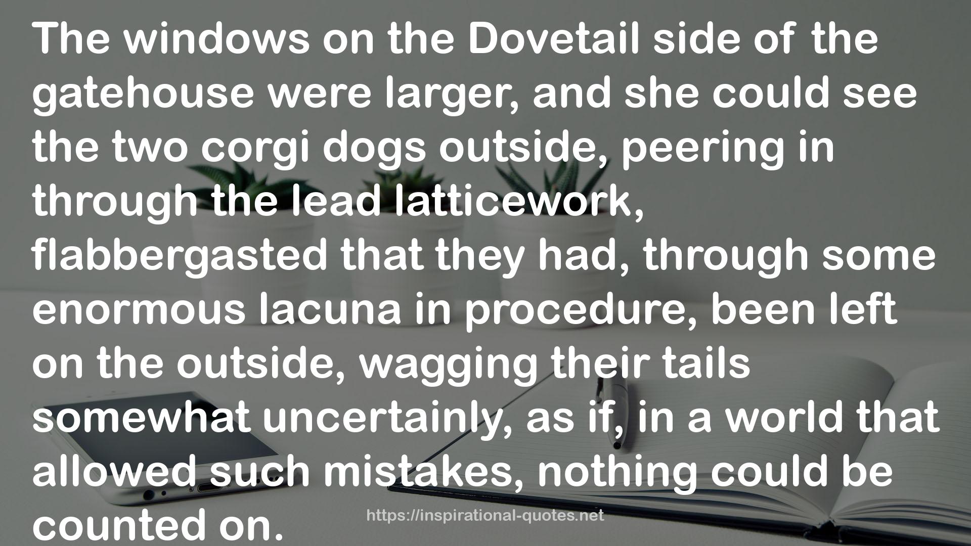 the Dovetail side  QUOTES