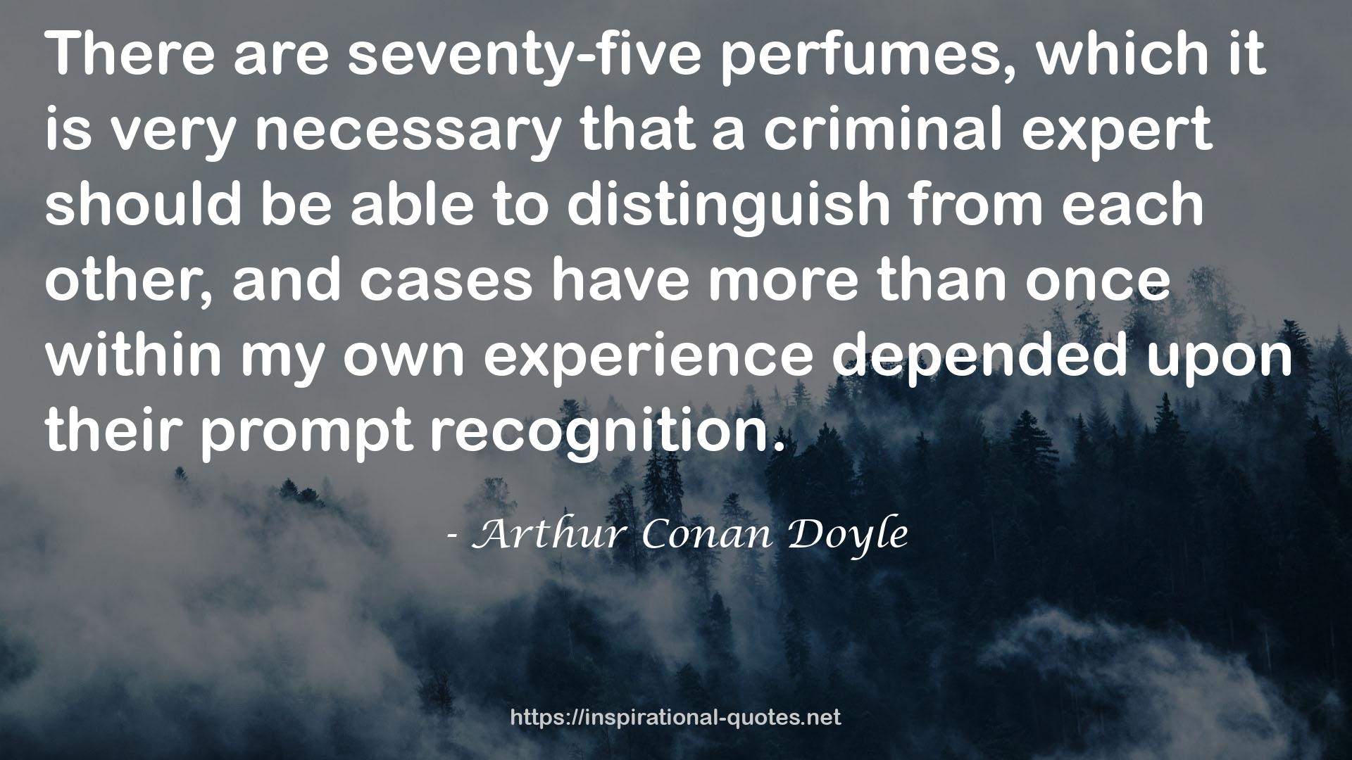 a criminal expert  QUOTES