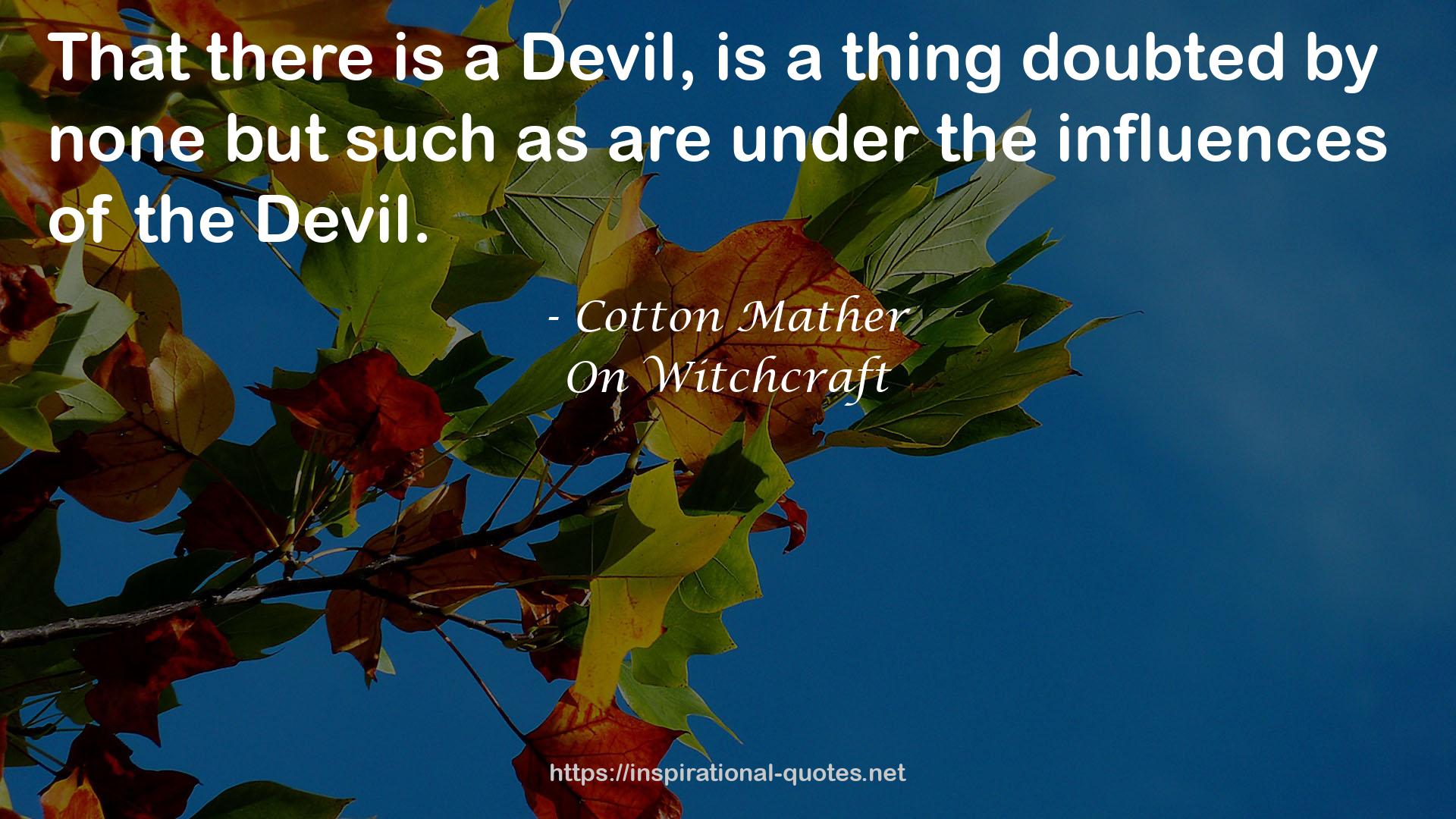 On Witchcraft QUOTES