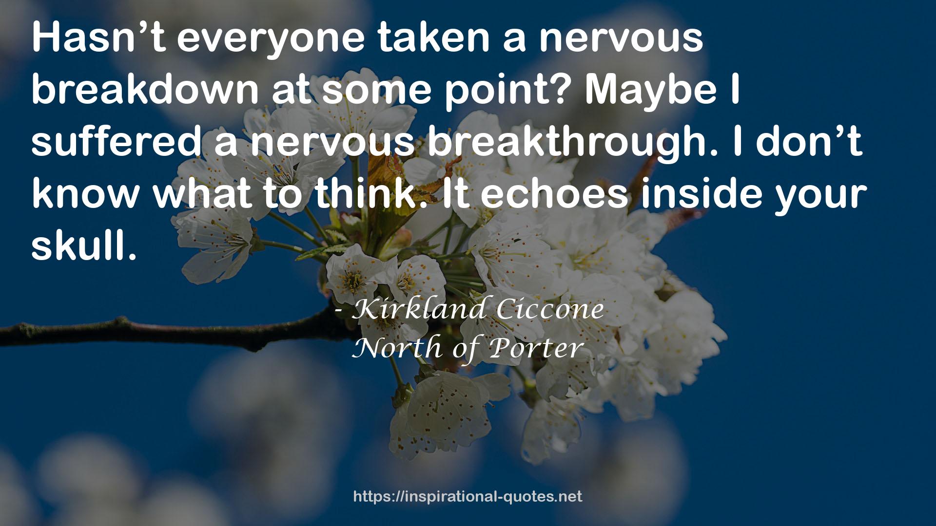 North of Porter QUOTES