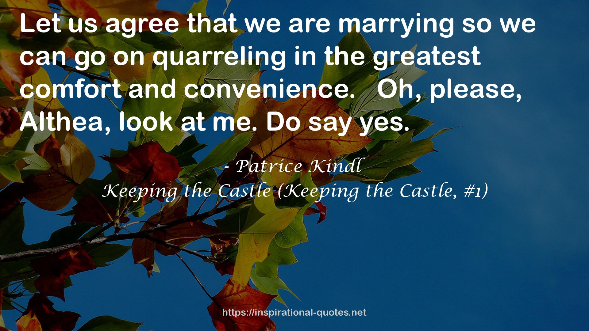 Keeping the Castle (Keeping the Castle, #1) QUOTES