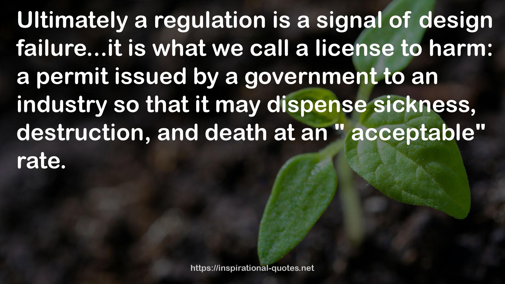 a regulation  QUOTES