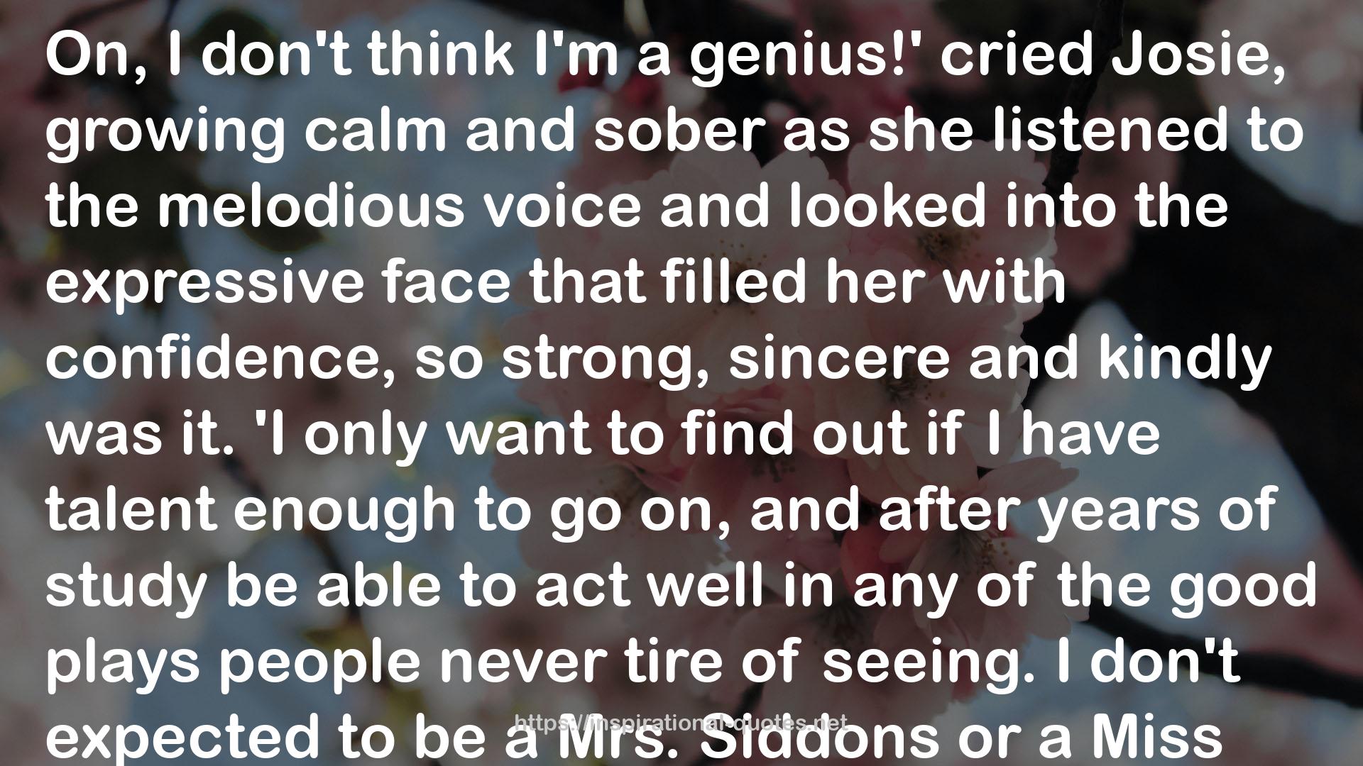 Siddons  QUOTES