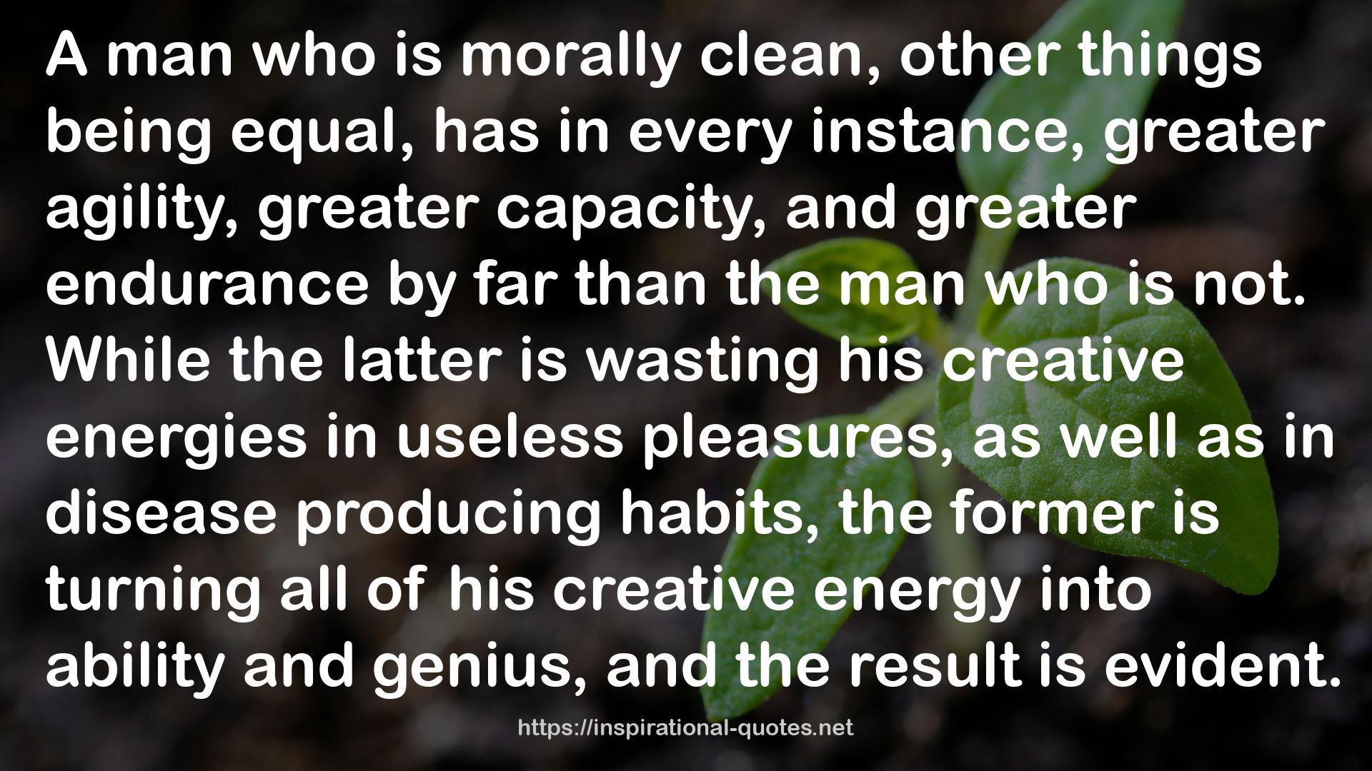 his creative energies  QUOTES