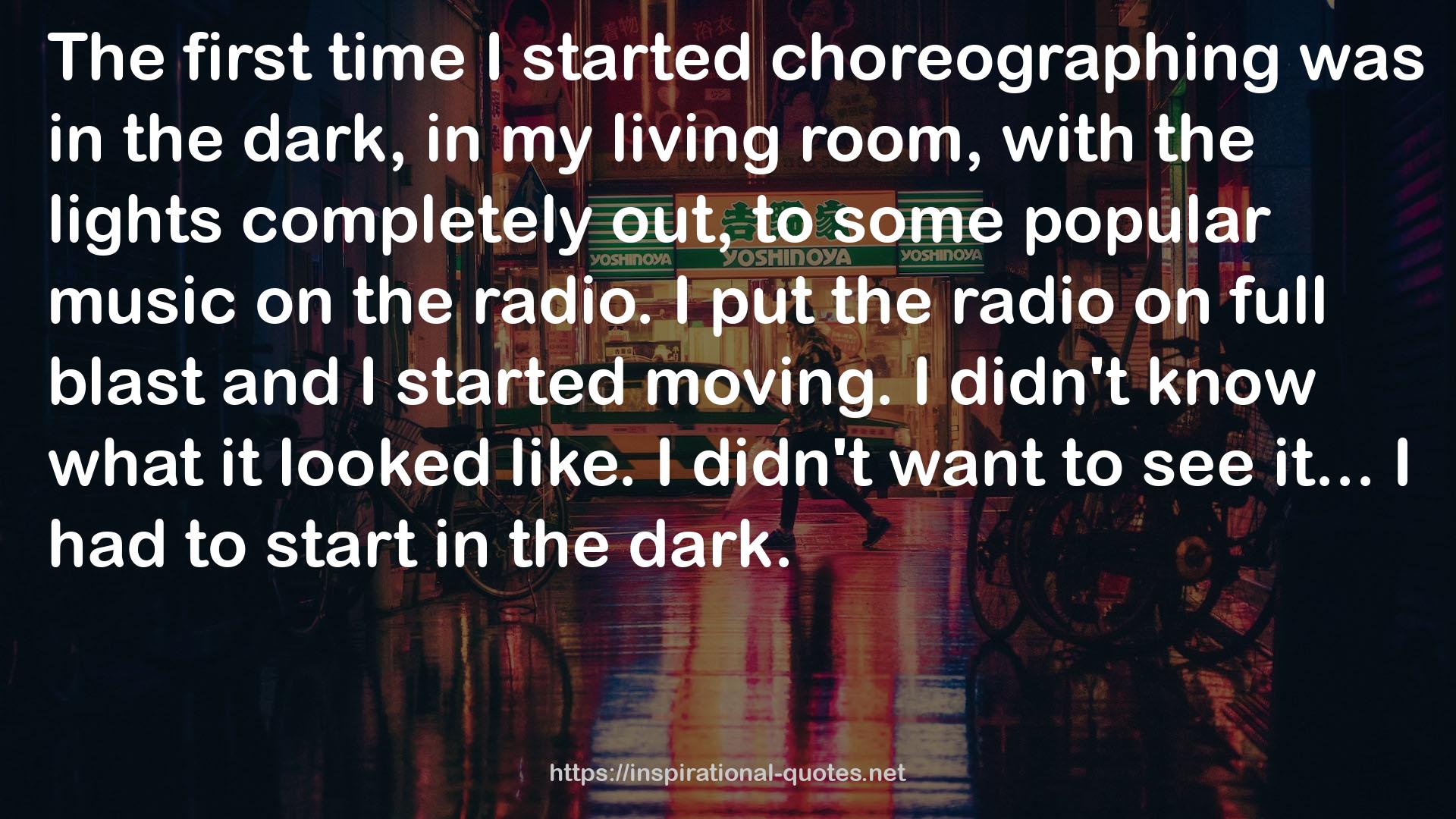 Choreographing  QUOTES