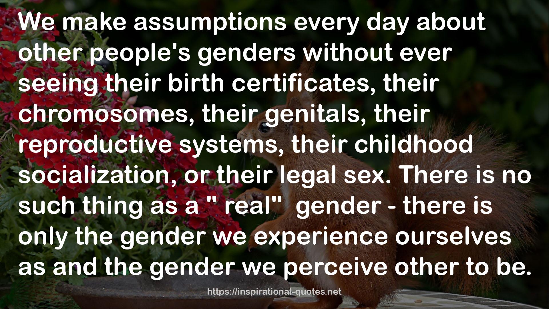 other people's genders  QUOTES