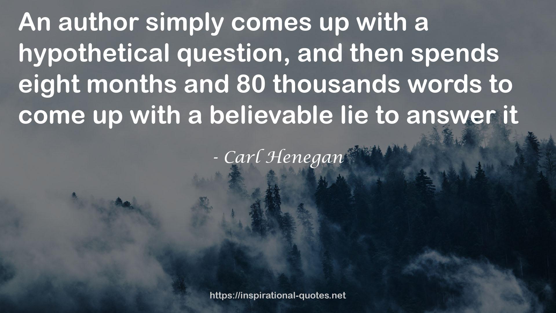 a believable lie  QUOTES