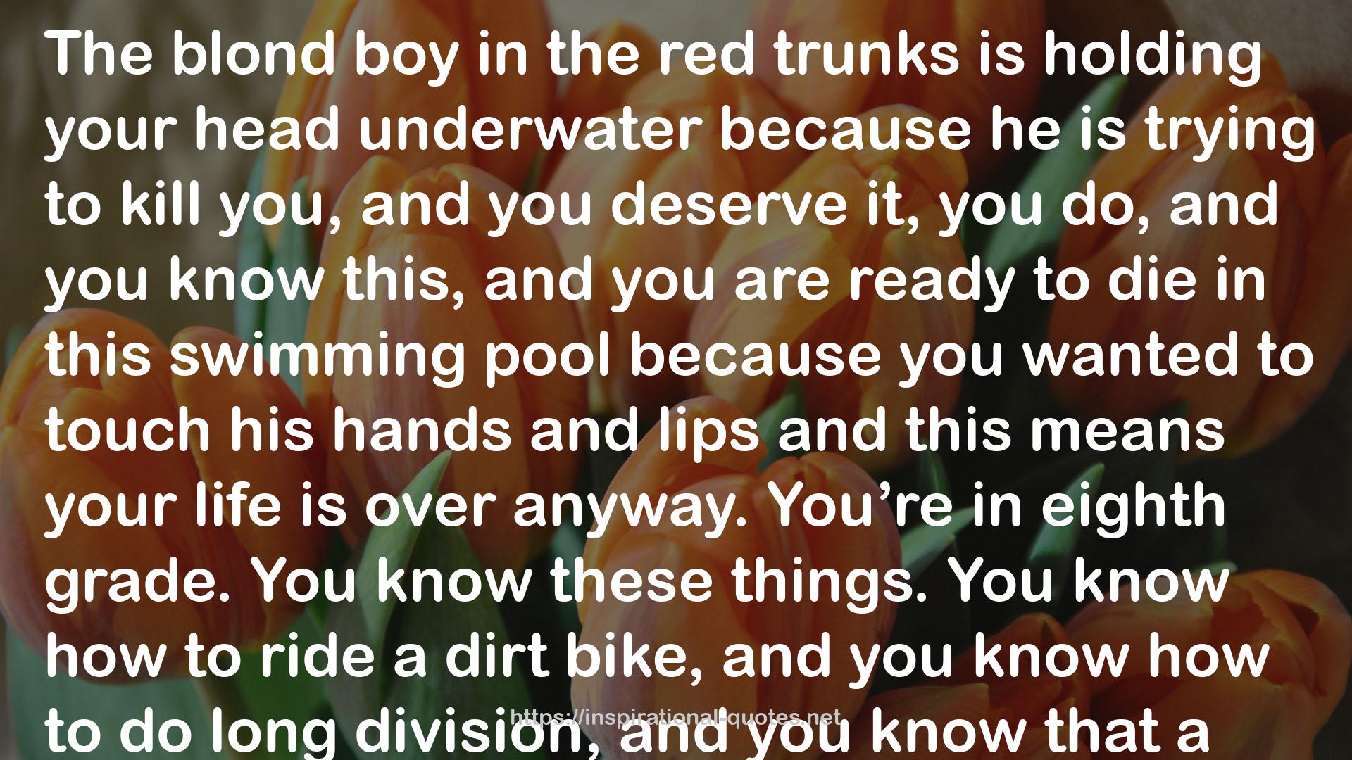 the red trunks  QUOTES