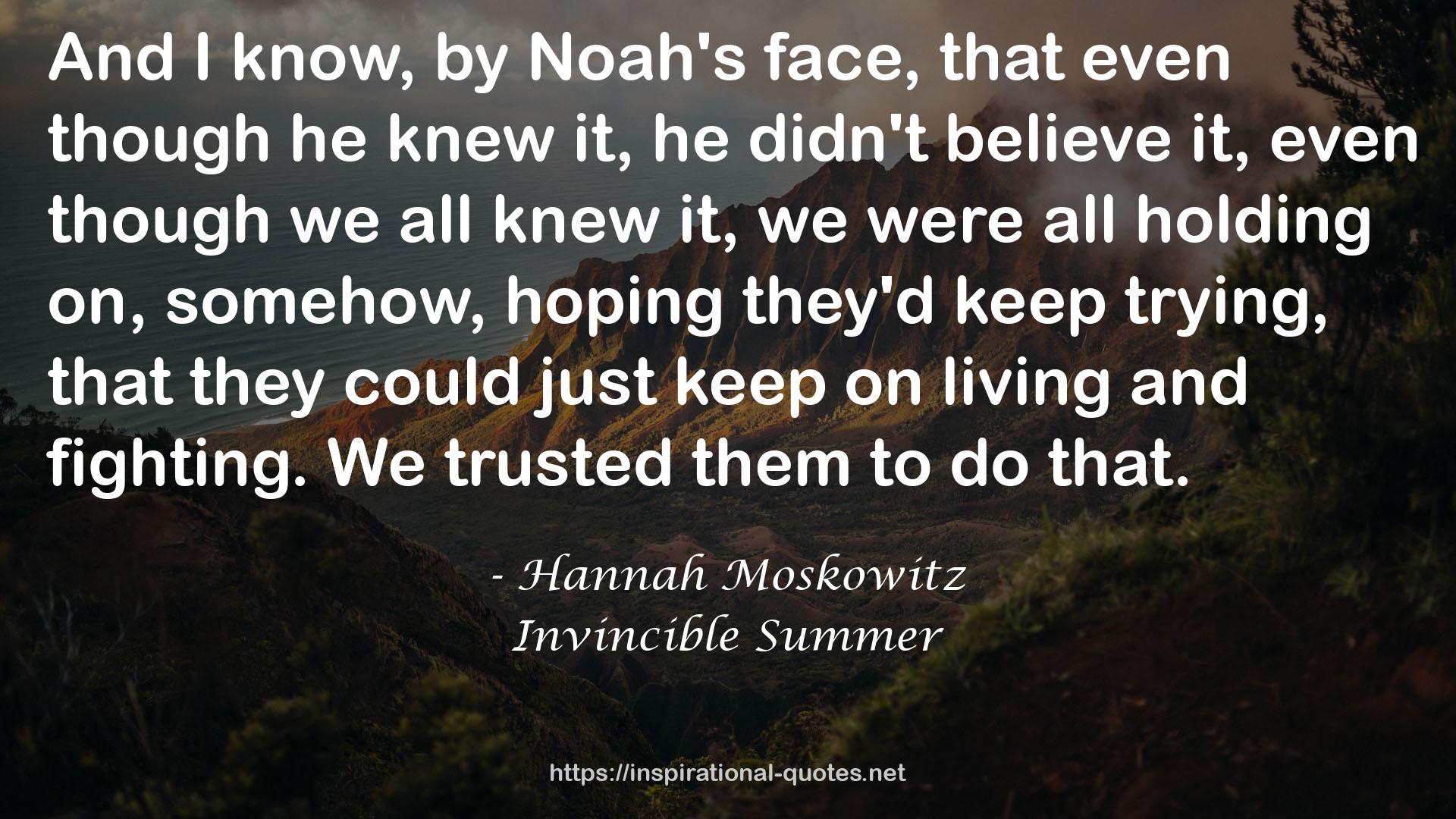 Invincible Summer QUOTES