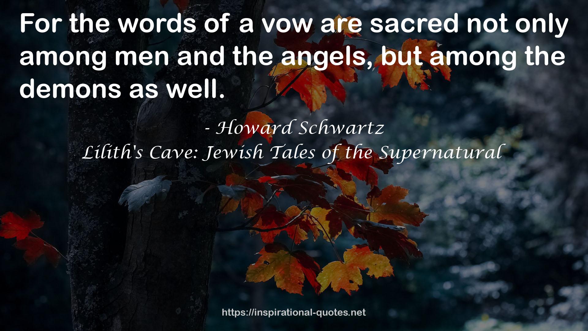Lilith's Cave: Jewish Tales of the Supernatural QUOTES