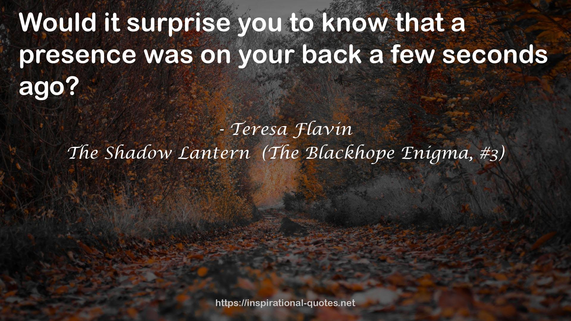 The Shadow Lantern  (The Blackhope Enigma, #3) QUOTES