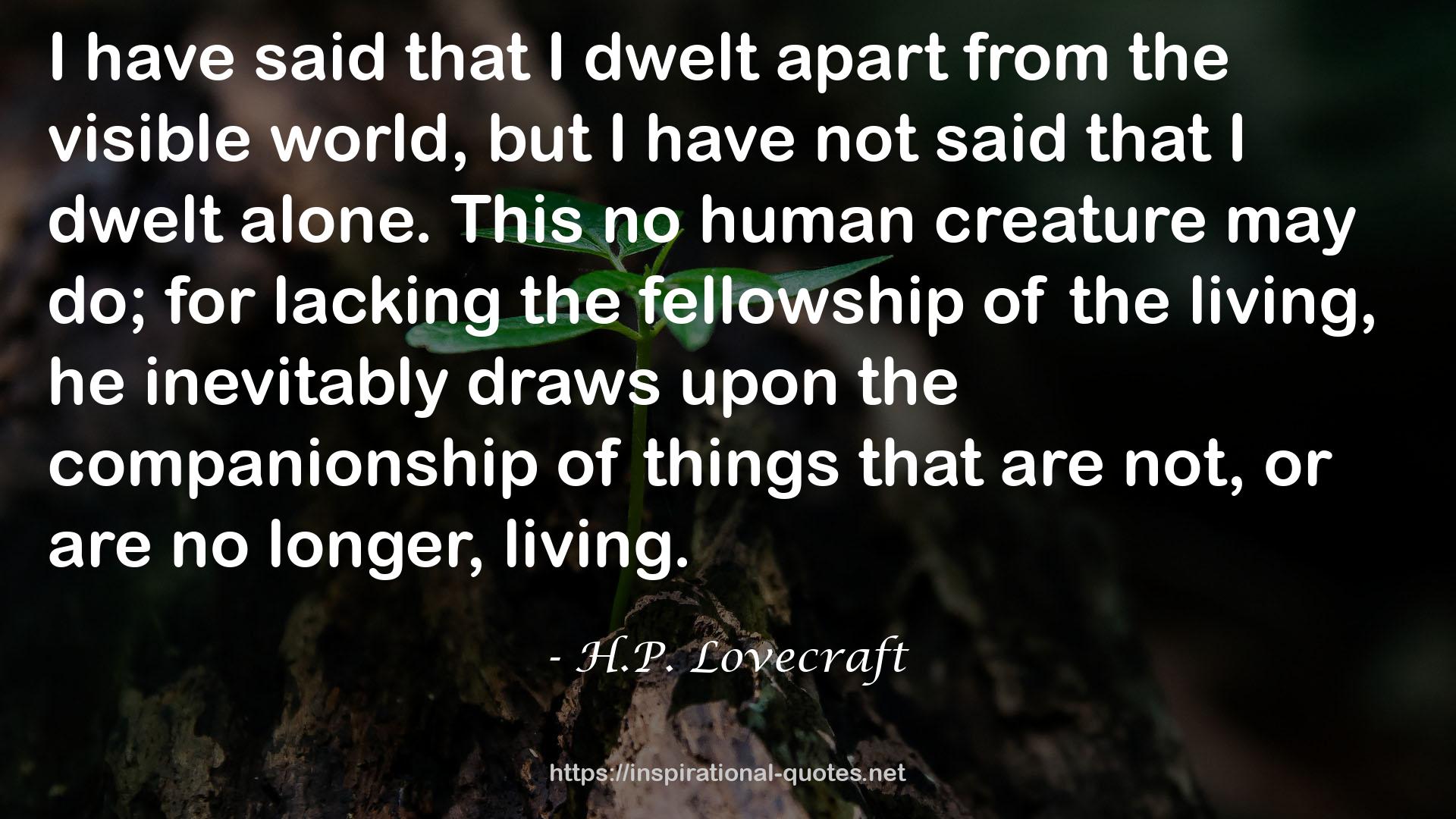 H.P. Lovecraft QUOTES